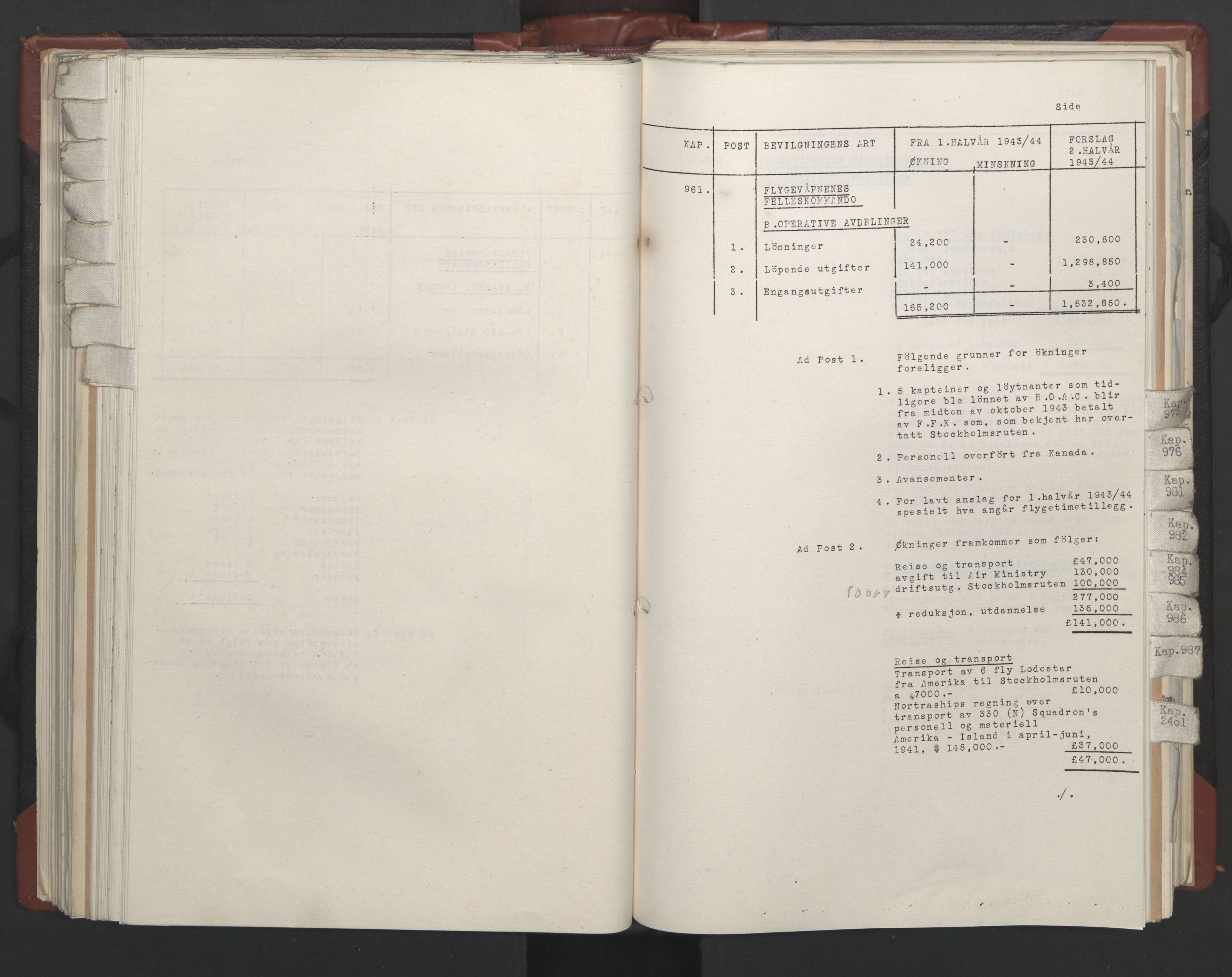 Statsrådssekretariatet, RA/S-1001/A/Ac/L0124: Kgl. res. 14/1-30/6, 1944, p. 205