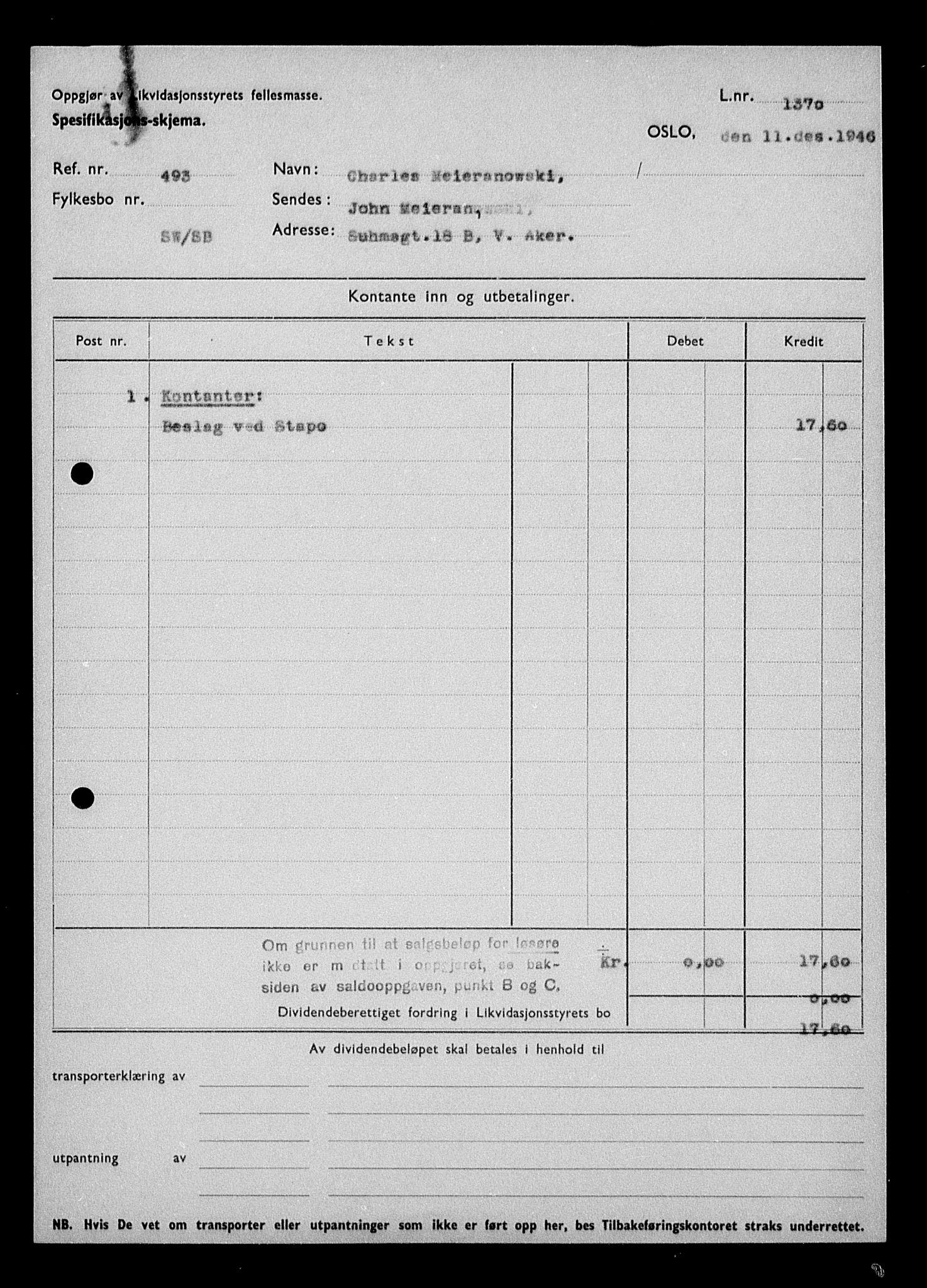 Justisdepartementet, Tilbakeføringskontoret for inndratte formuer, AV/RA-S-1564/H/Hc/Hcc/L0962: --, 1945-1947, p. 839