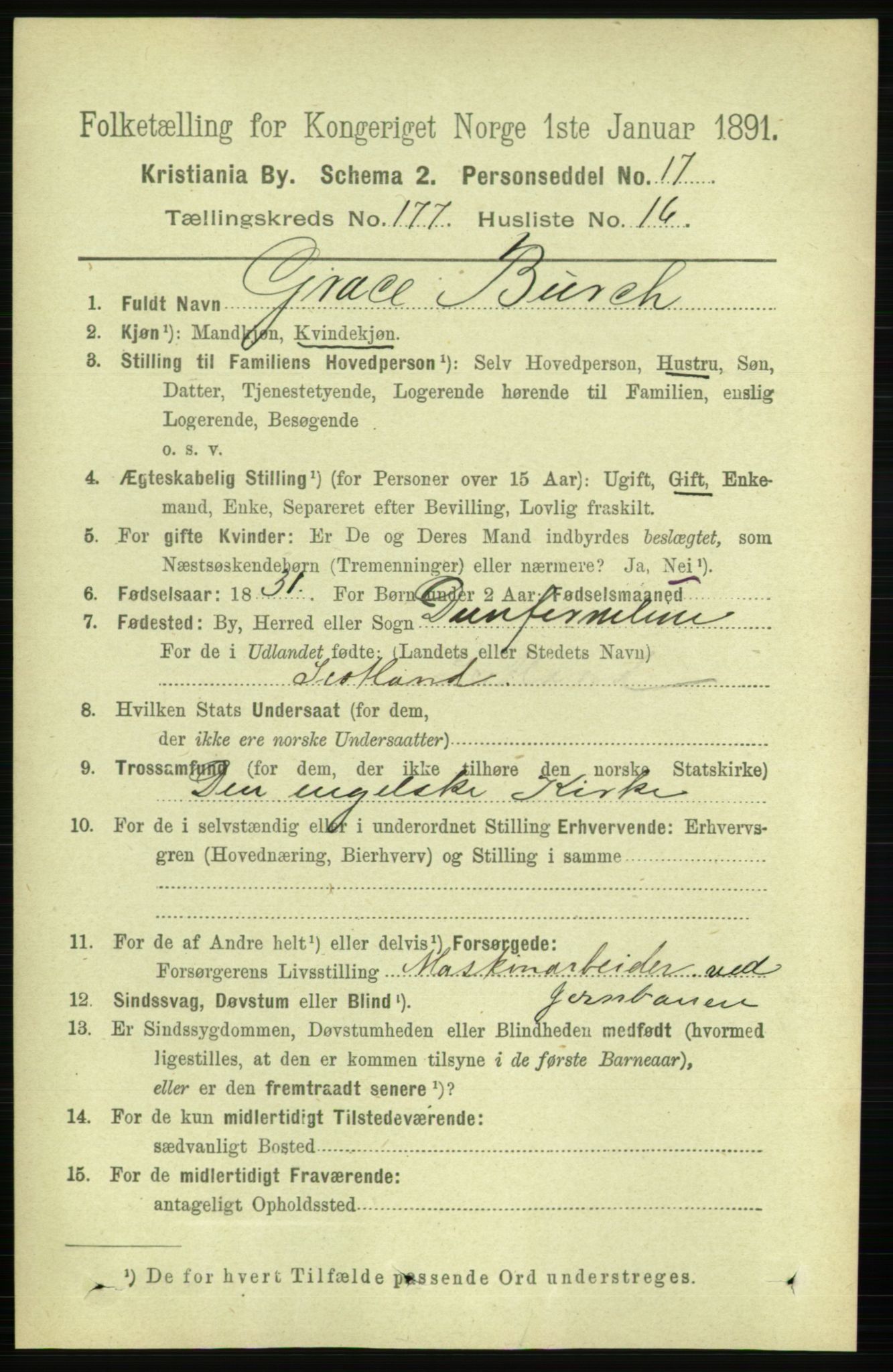 RA, 1891 census for 0301 Kristiania, 1891, p. 106773
