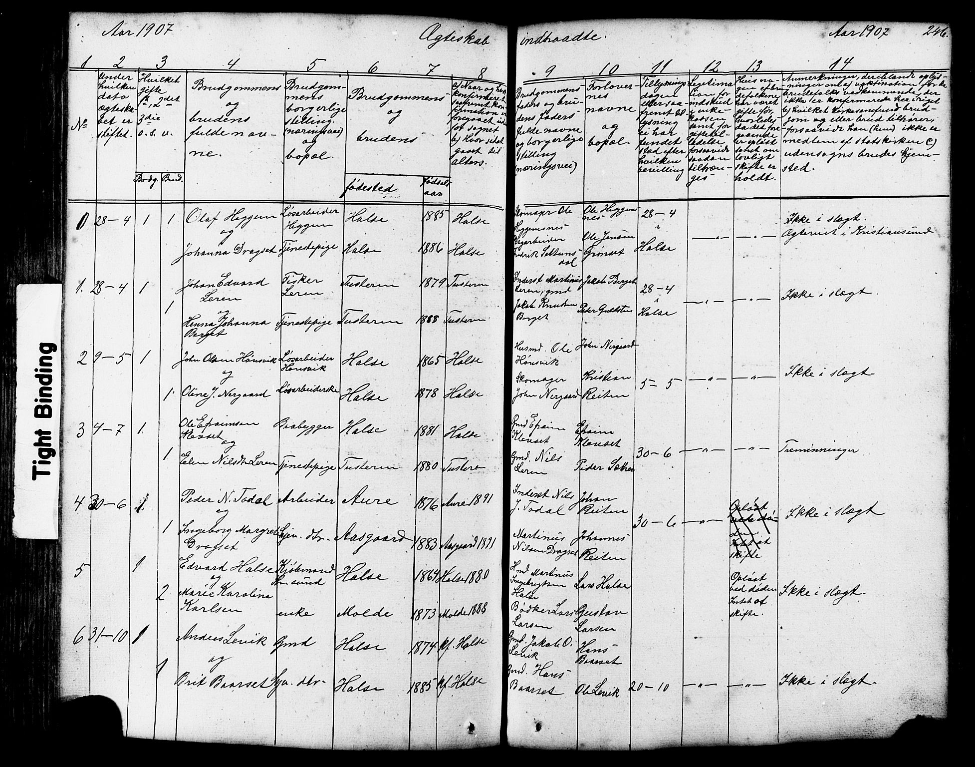 Ministerialprotokoller, klokkerbøker og fødselsregistre - Møre og Romsdal, SAT/A-1454/576/L0890: Parish register (copy) no. 576C01, 1837-1908, p. 246