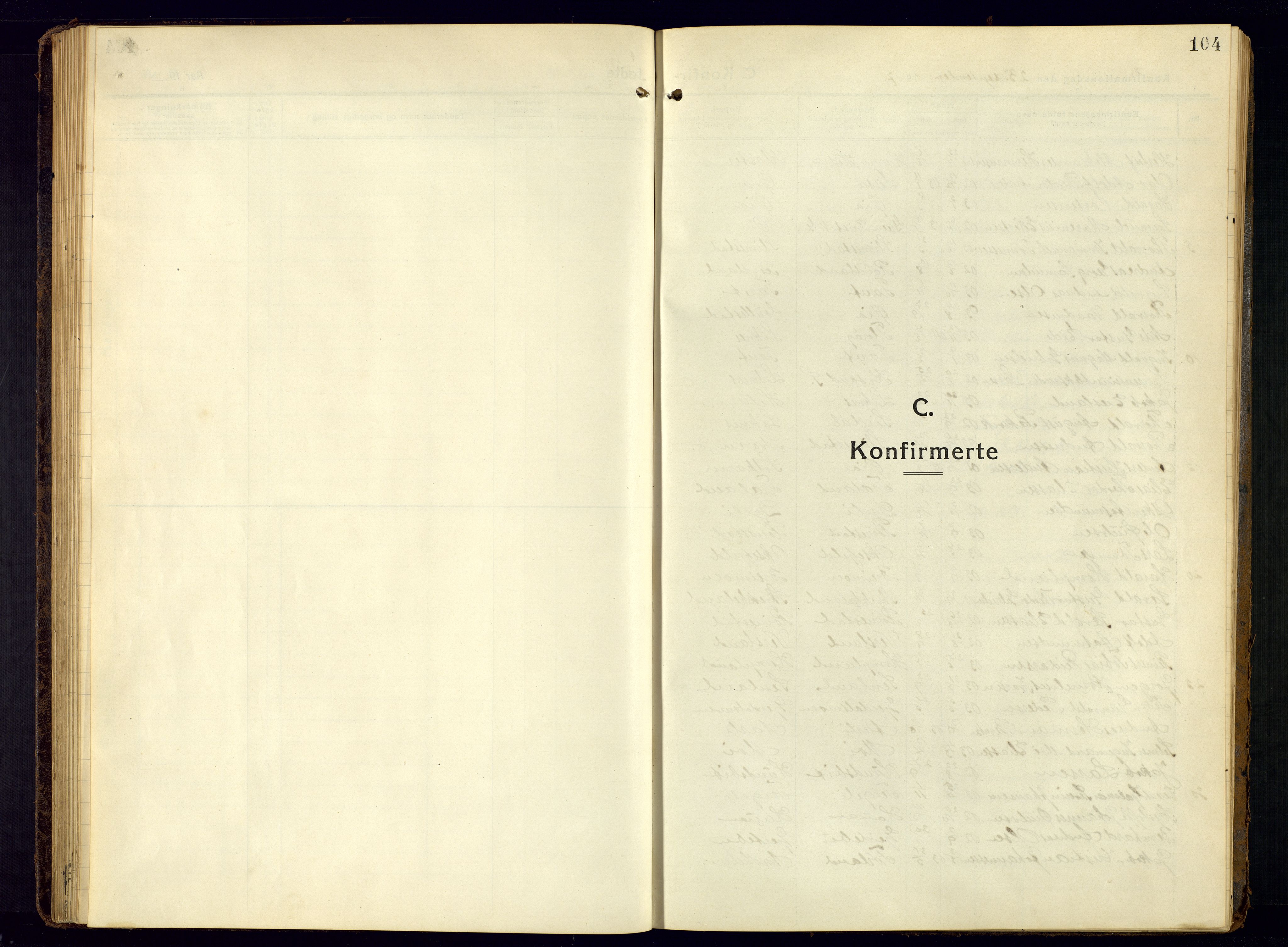 Kvinesdal sokneprestkontor, AV/SAK-1111-0026/F/Fb/Fbb/L0004: Parish register (copy) no. B 4, 1917-1938, p. 104