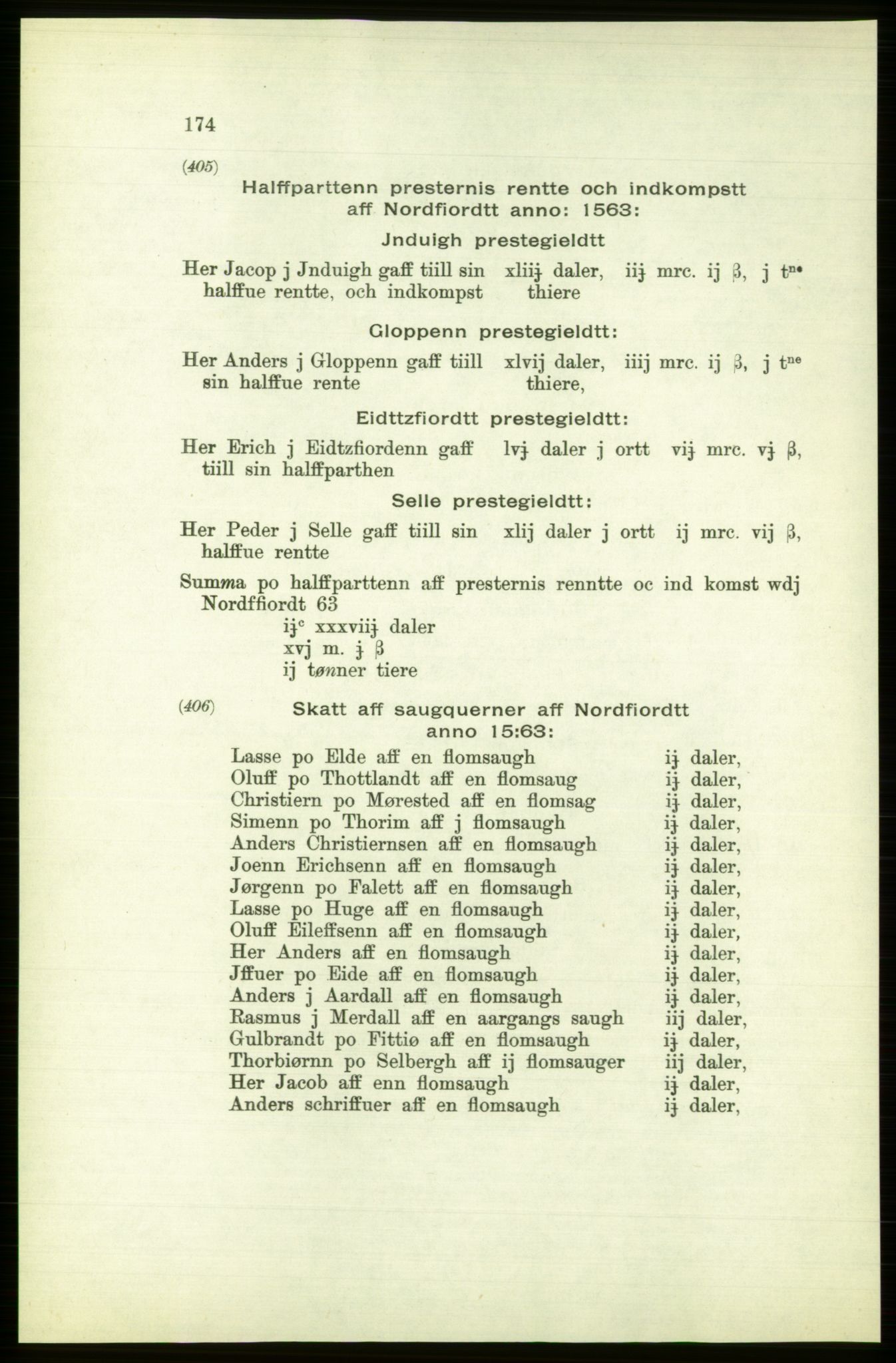 Publikasjoner utgitt av Arkivverket, PUBL/PUBL-001/C/0003: Bind 3: Skatten av Bergenhus len 1563, 1563, p. 174