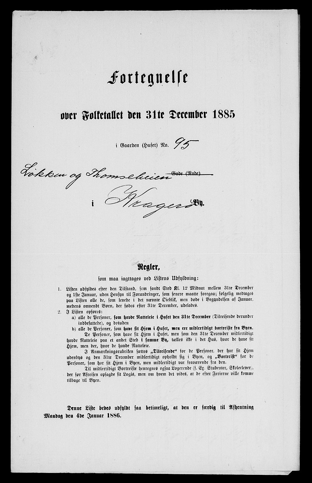 SAKO, 1885 census for 0801 Kragerø, 1885, p. 842