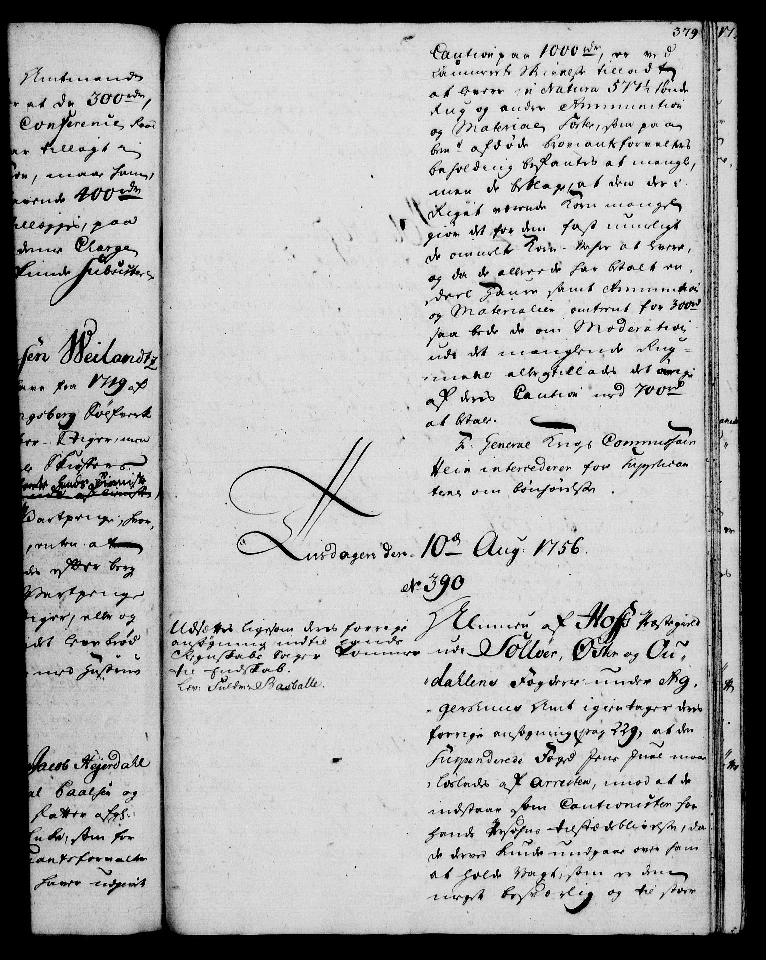 Rentekammeret, Kammerkanselliet, AV/RA-EA-3111/G/Gh/Gha/L0033: Norsk ekstraktmemorialprotokoll (merket RK 53.78), 1755-1756, p. 379