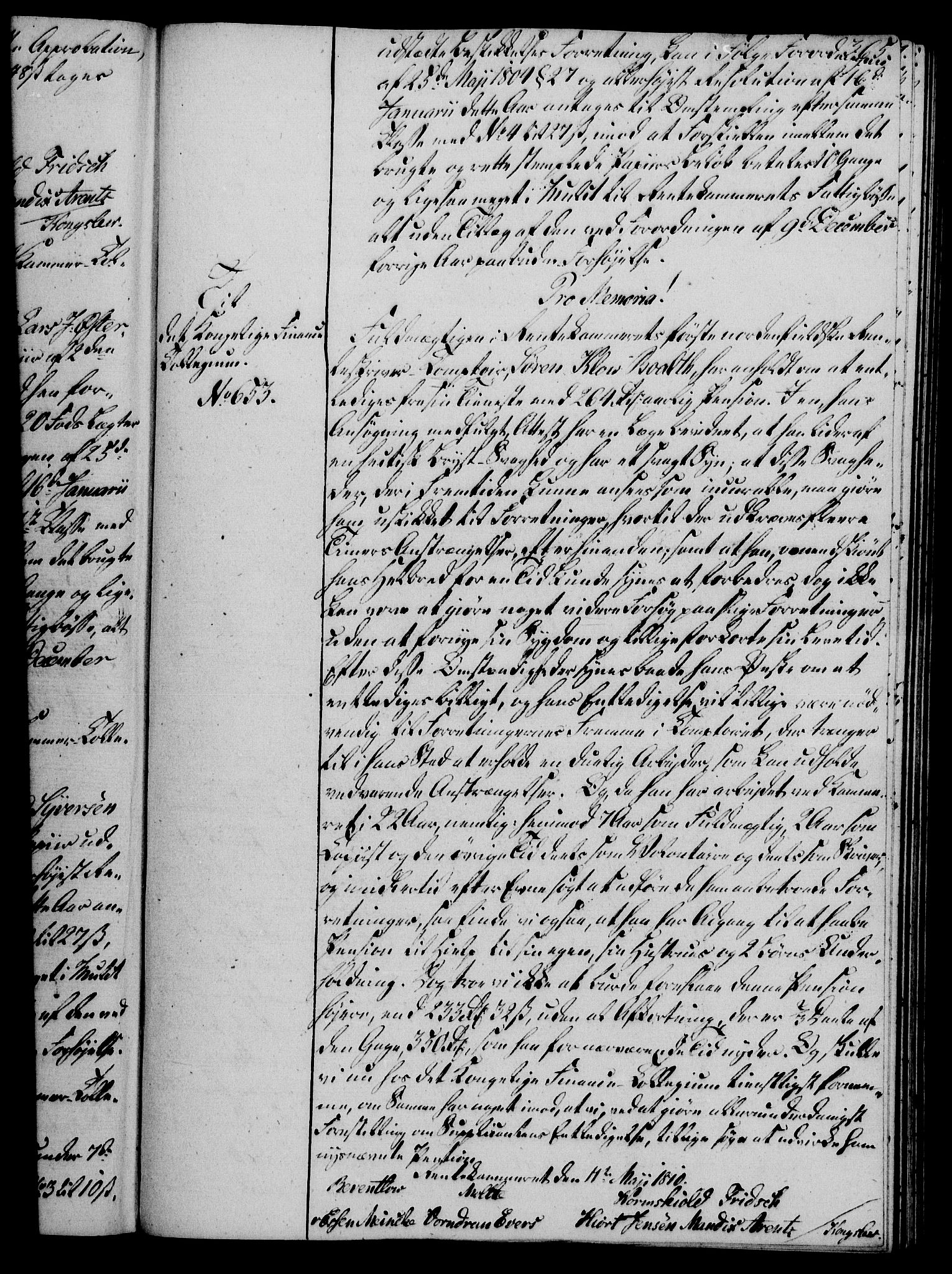 Rentekammeret, Kammerkanselliet, RA/EA-3111/G/Gg/Gga/L0019: Norsk ekspedisjonsprotokoll med register (merket RK 53.19), 1807-1810, p. 365