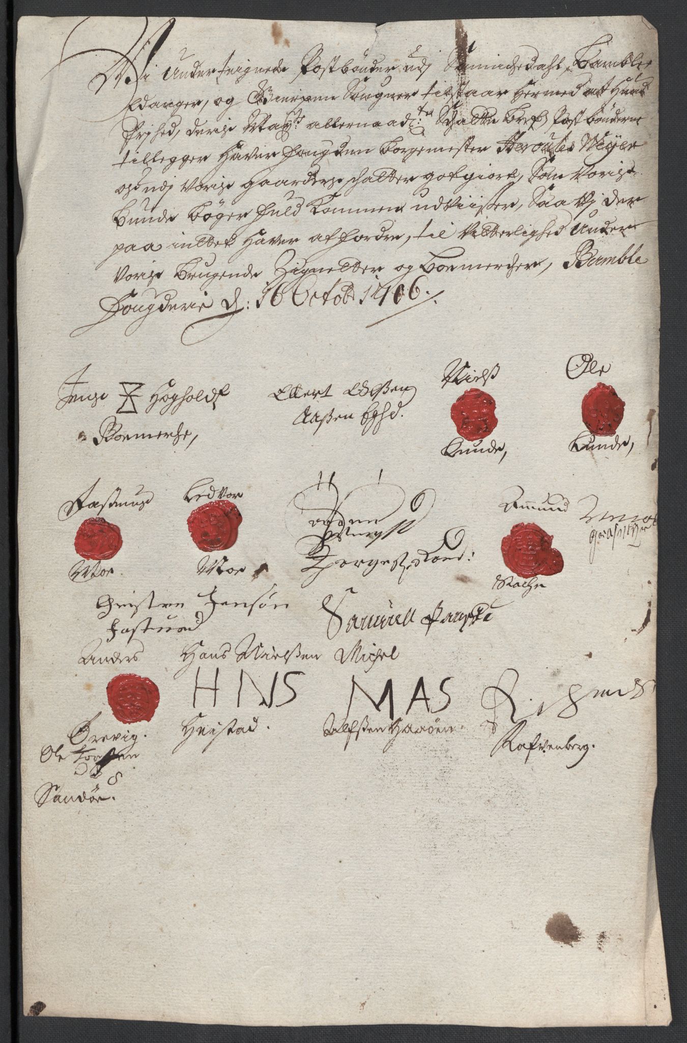 Rentekammeret inntil 1814, Reviderte regnskaper, Fogderegnskap, AV/RA-EA-4092/R36/L2116: Fogderegnskap Øvre og Nedre Telemark og Bamble, 1706-1707, p. 153