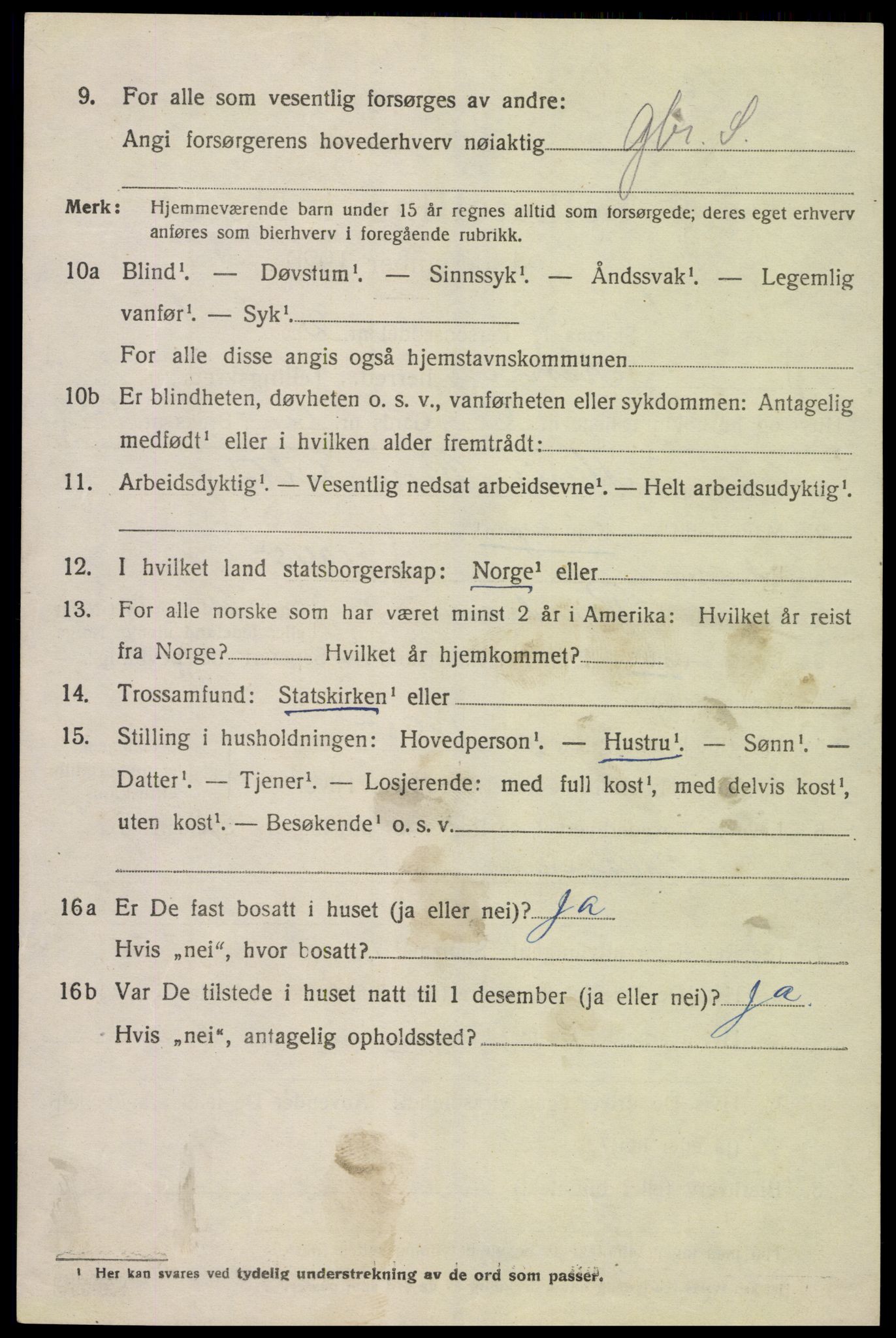 SAK, 1920 census for Konsmo, 1920, p. 981