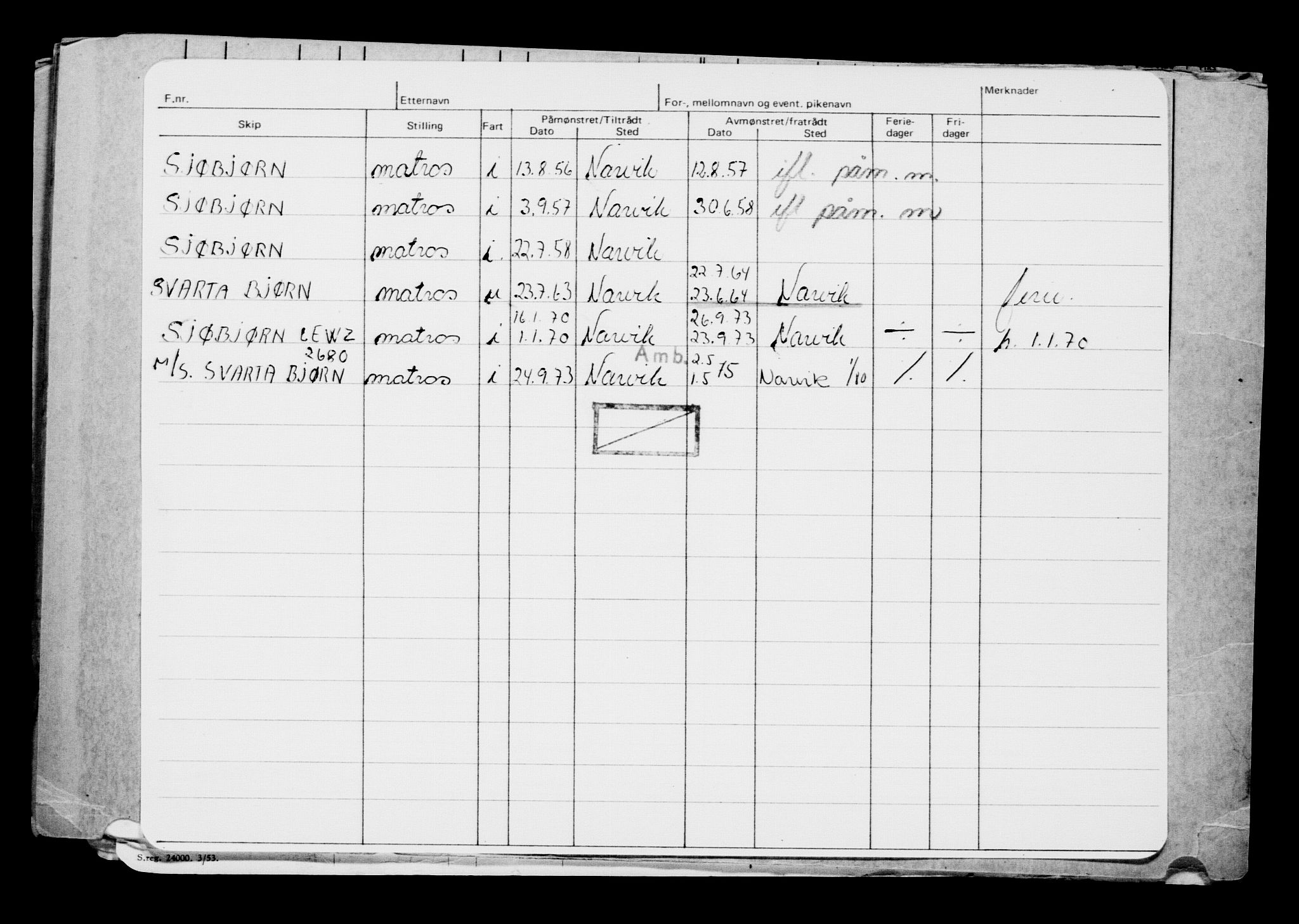 Direktoratet for sjømenn, AV/RA-S-3545/G/Gb/L0111: Hovedkort, 1913, p. 565