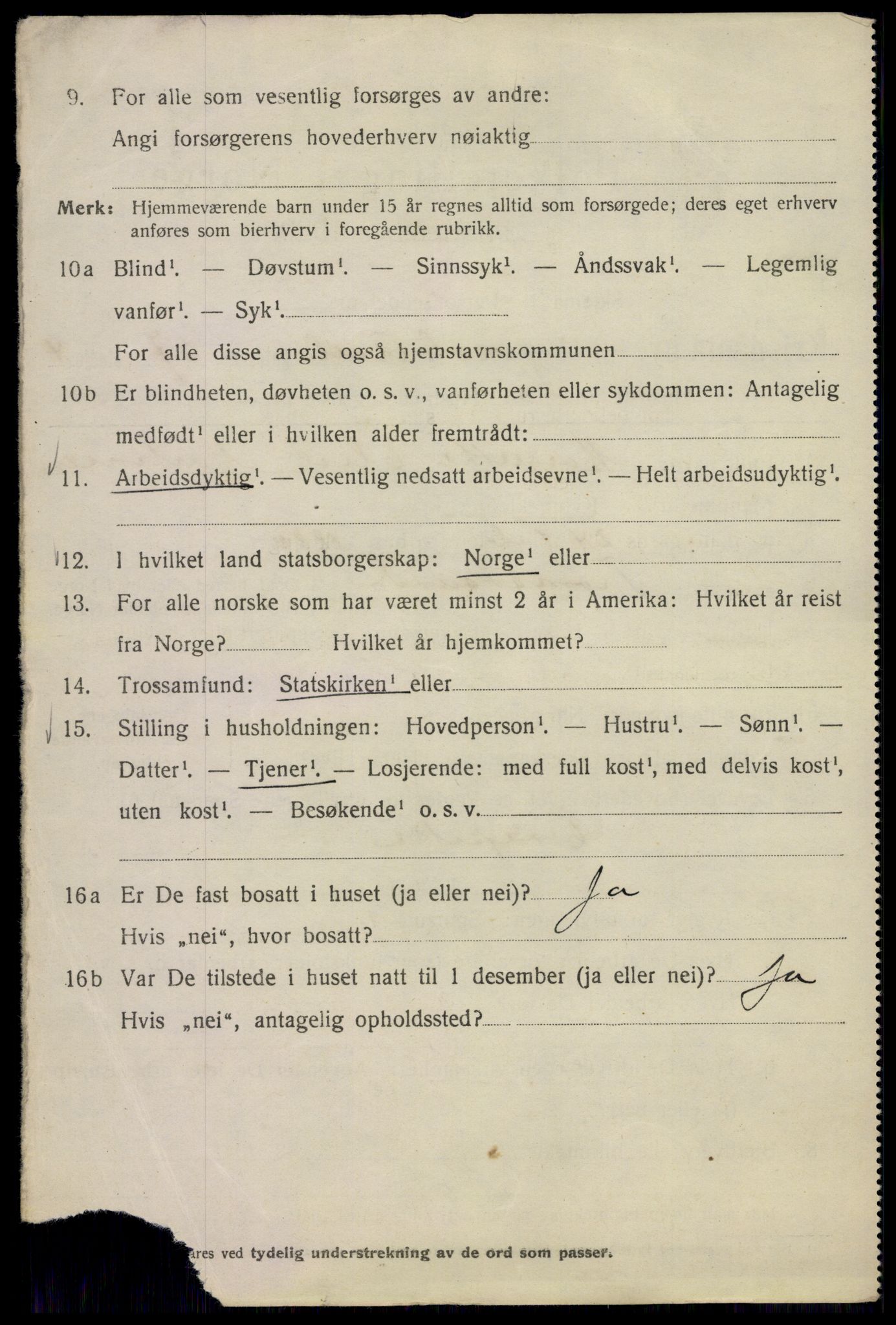 SAO, 1920 census for Kristiania, 1920, p. 316538