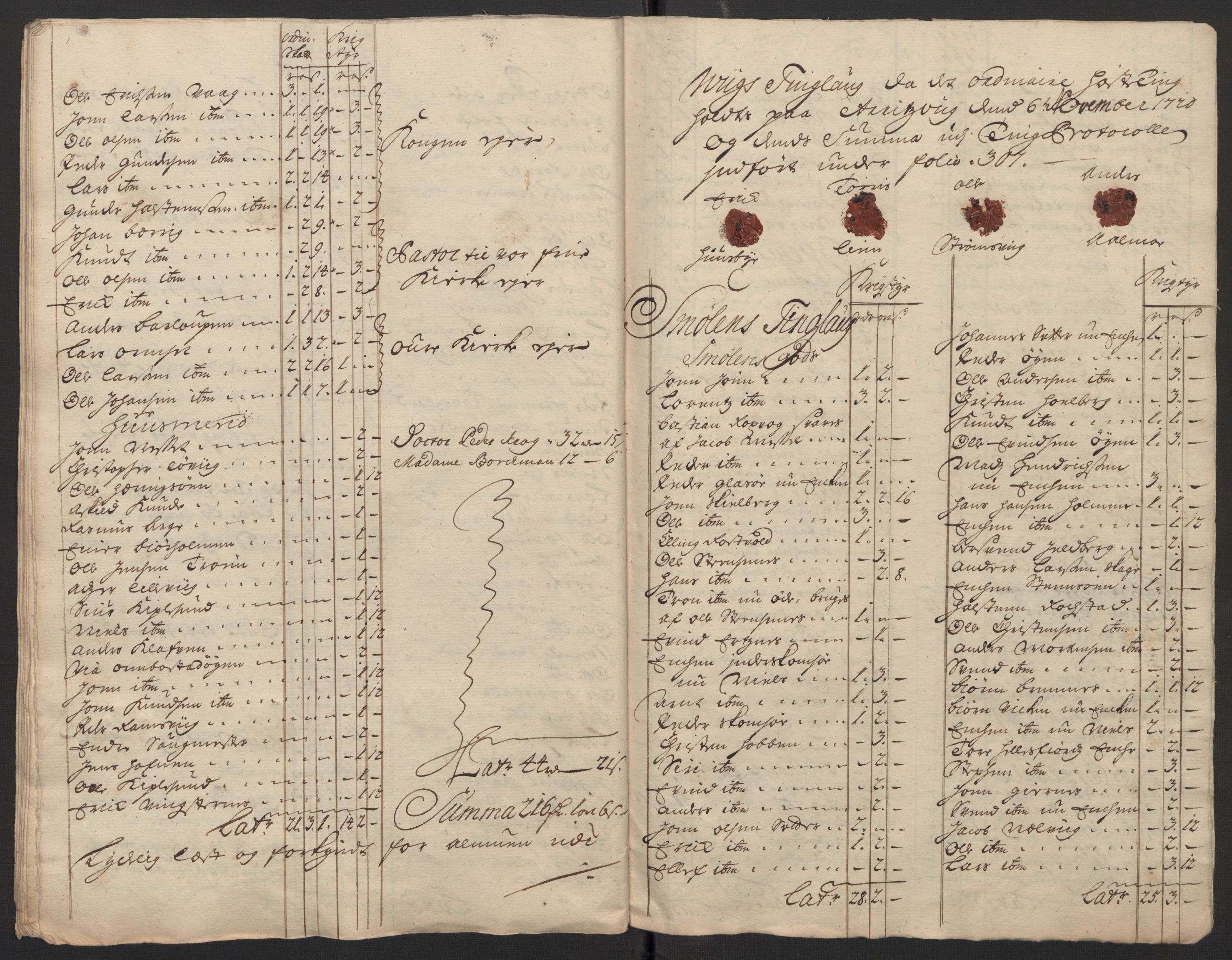 Rentekammeret inntil 1814, Reviderte regnskaper, Fogderegnskap, RA/EA-4092/R56/L3753: Fogderegnskap Nordmøre, 1720, p. 540