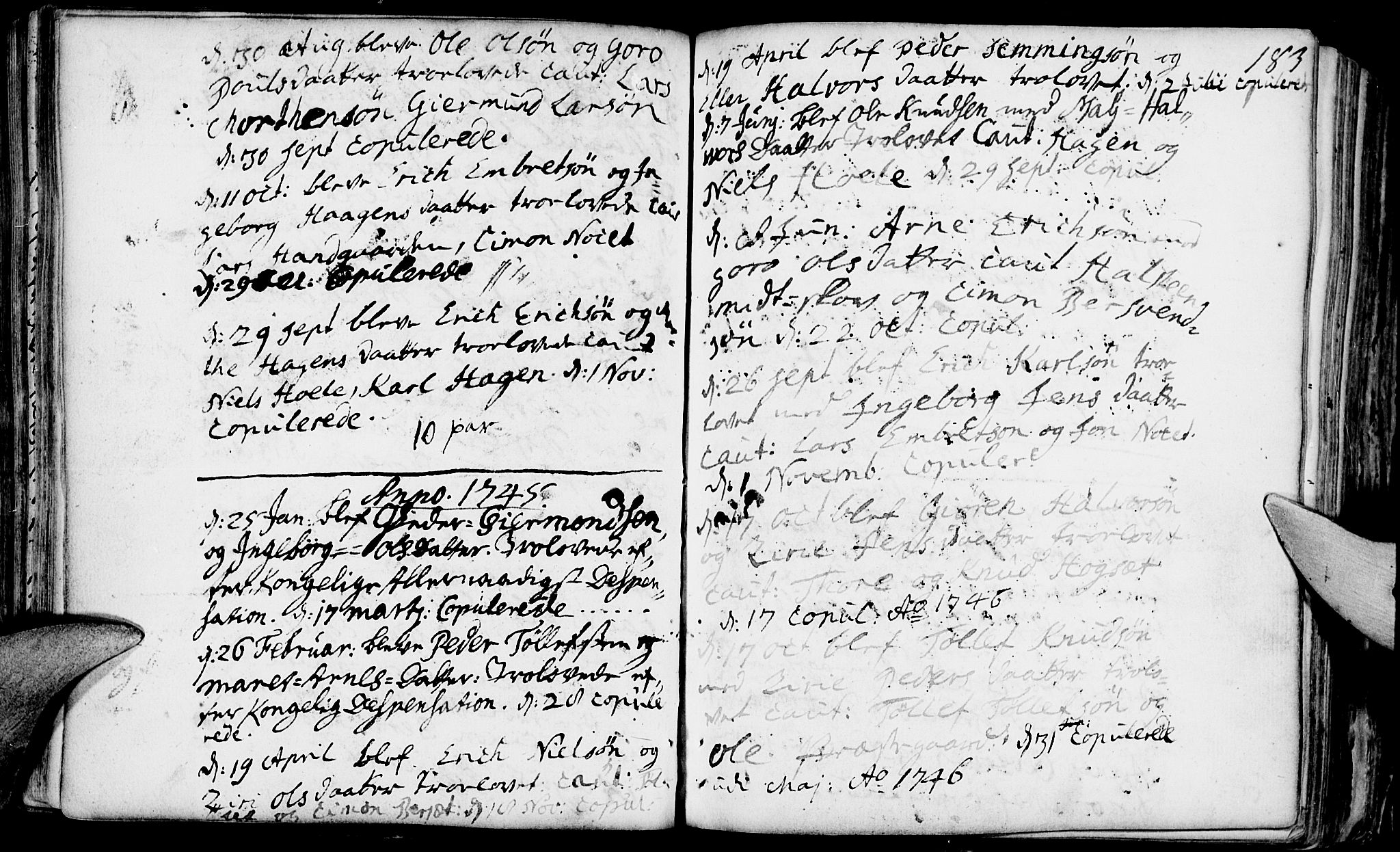 Rendalen prestekontor, SAH/PREST-054/H/Ha/Haa/L0001: Parish register (official) no. 1, 1733-1787, p. 183