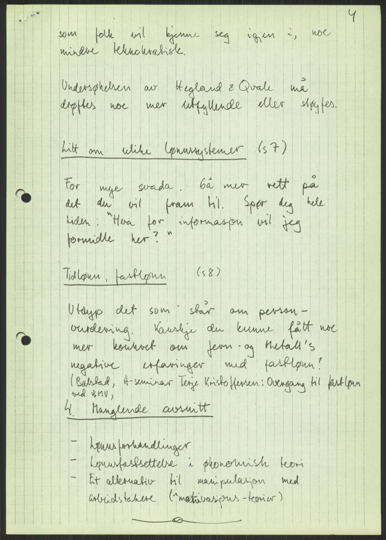 Nygaard, Kristen, AV/RA-PA-1398/F/Fi/L0006: Fagbevegelse, demokrati, Jern- og Metallprosjektet, 1970-2002, p. 291