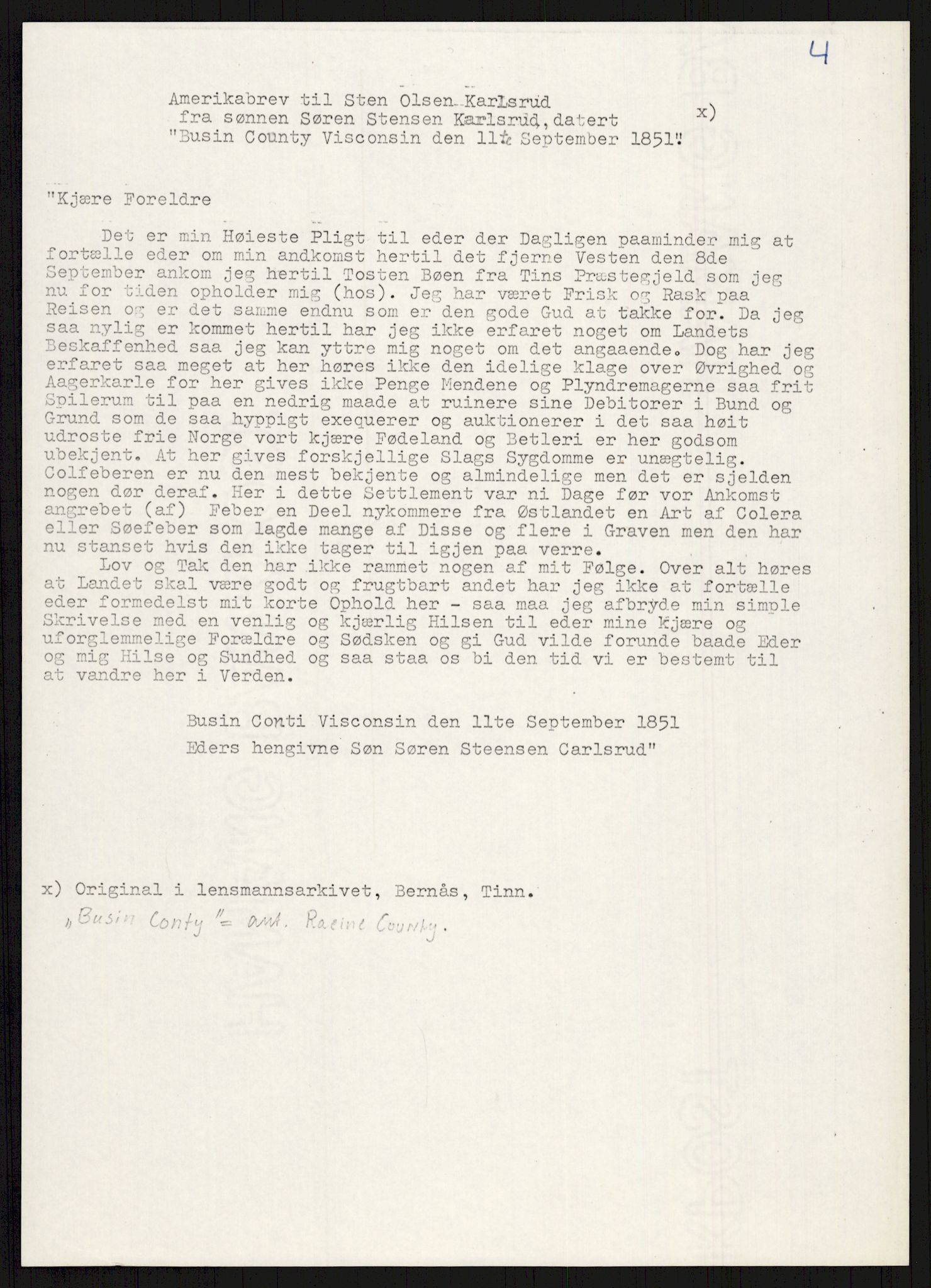 Samlinger til kildeutgivelse, Amerikabrevene, RA/EA-4057/F/L0024: Innlån fra Telemark: Gunleiksrud - Willard, 1838-1914, p. 559