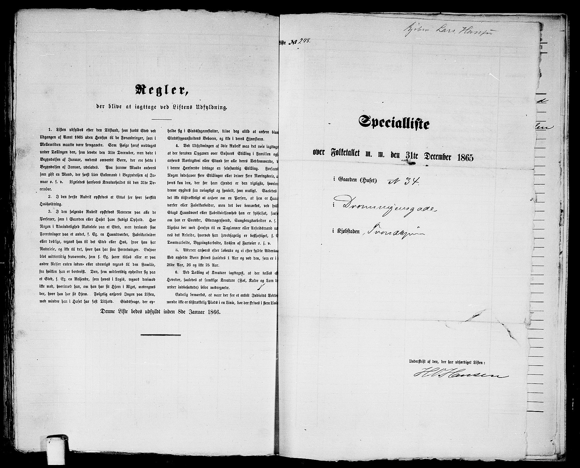 RA, 1865 census for Trondheim, 1865, p. 531