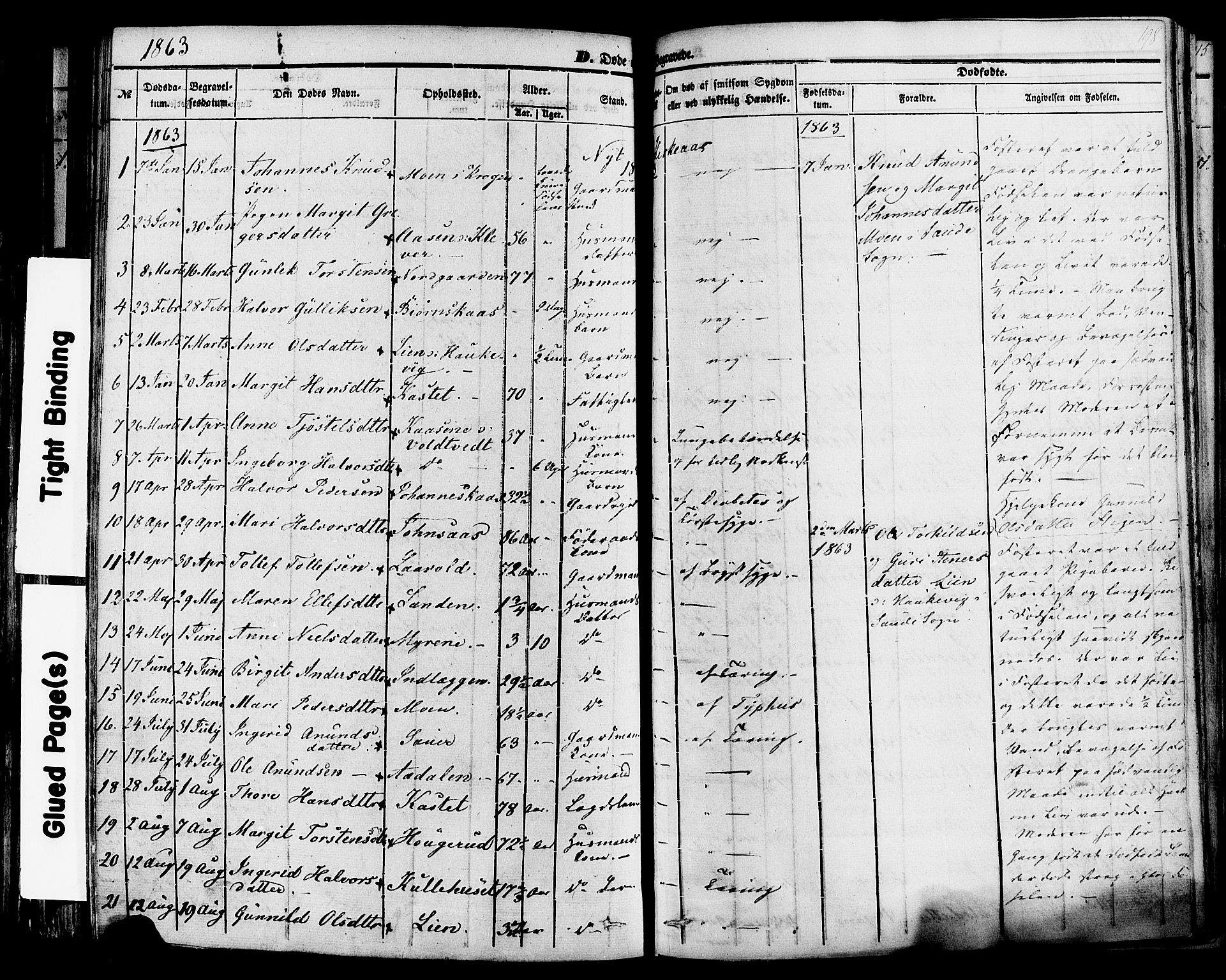 Sauherad kirkebøker, SAKO/A-298/F/Fa/L0007: Parish register (official) no. I 7, 1851-1873, p. 198