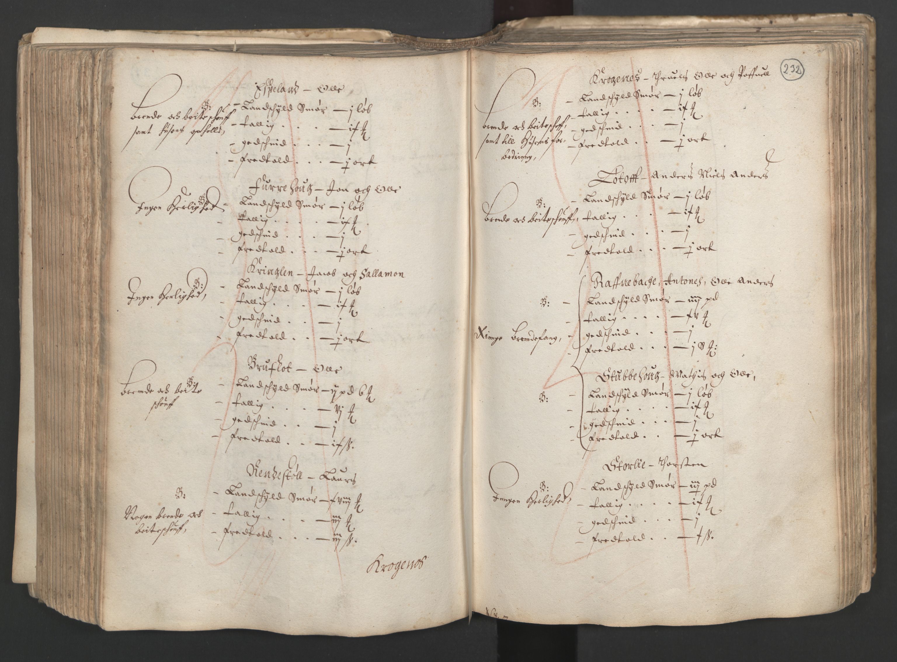 Rentekammeret inntil 1814, Realistisk ordnet avdeling, AV/RA-EA-4070/L/L0025/0001: Bergen lagdømme: / [B]: Kronens jordebok. Nordhordland, Sunnhordland, Ytre Sogn, Indre Sogn, Sunnfjord, Nordfjord, Sunnmøre, Hardanger med Halsnøy kloster, Lyse kloster, Apostelgodset, Munkeliv og St. Hans kloster, Alle helgen gods, Lagstolen gods, Ove Jenssøns gods på Voss, 1661, p. 231b-232a