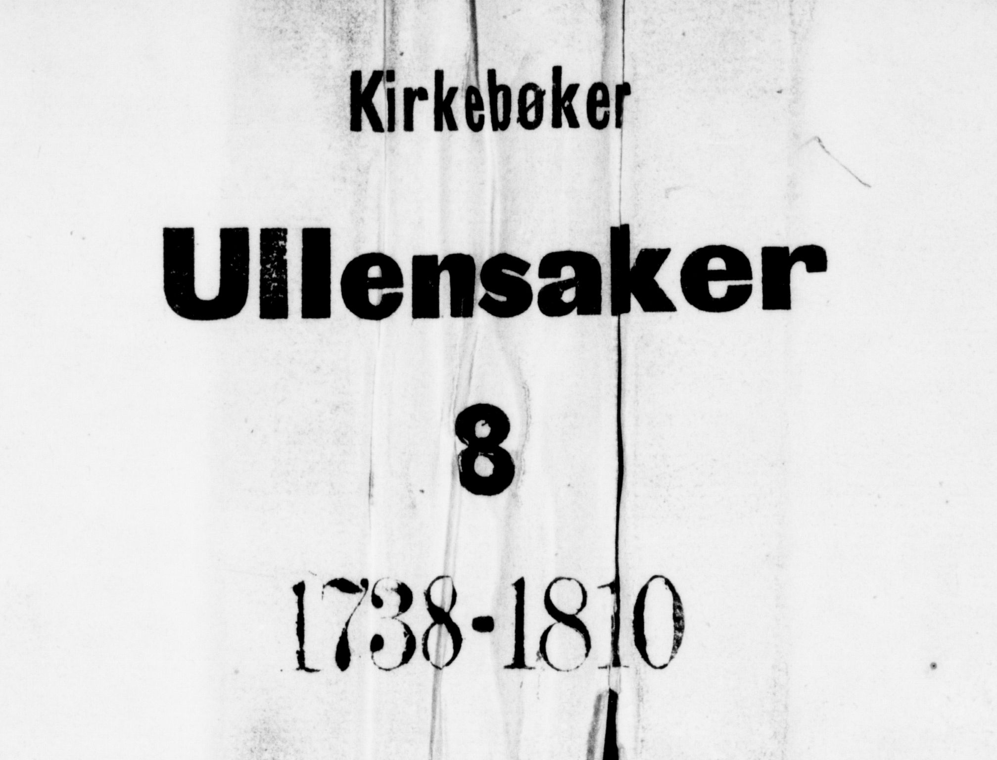 Ullensaker prestekontor Kirkebøker, AV/SAO-A-10236a/F/Fa/L0008: Parish register (official) no. I 8, 1738-1810