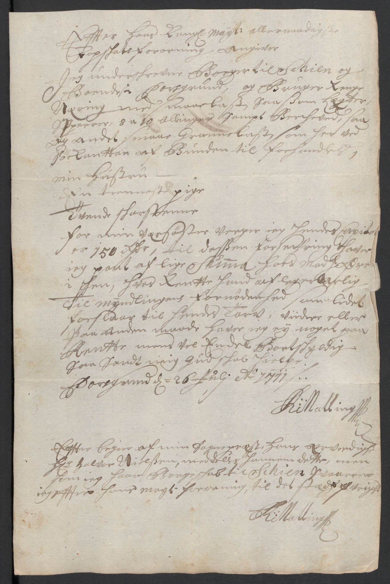 Rentekammeret inntil 1814, Reviderte regnskaper, Fogderegnskap, AV/RA-EA-4092/R36/L2120: Fogderegnskap Øvre og Nedre Telemark og Bamble, 1711, p. 182