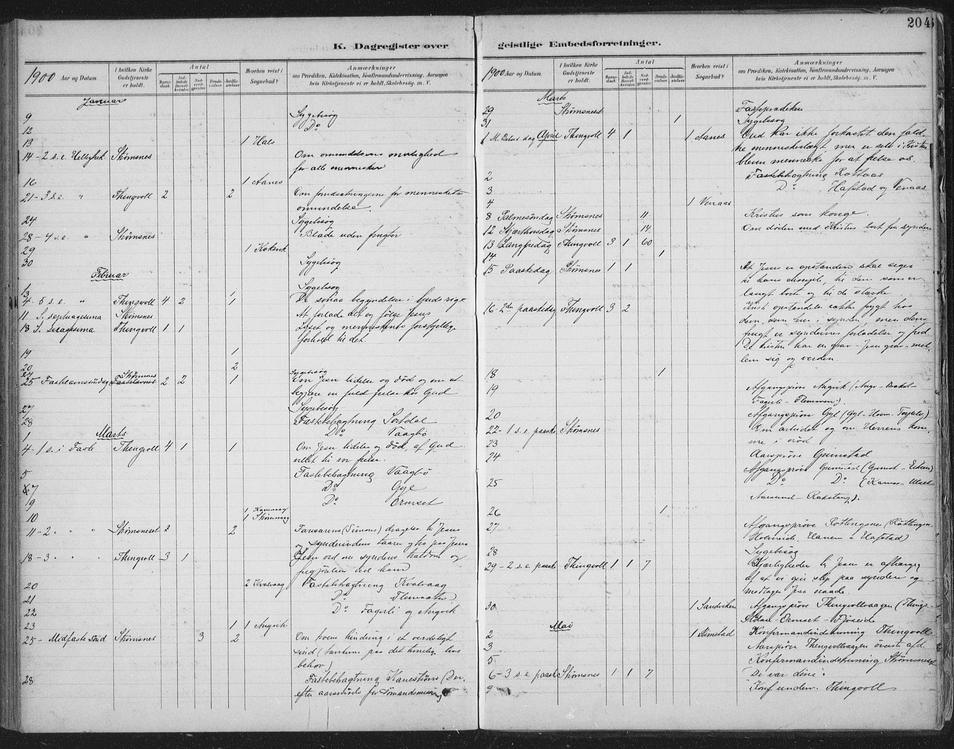 Ministerialprotokoller, klokkerbøker og fødselsregistre - Møre og Romsdal, AV/SAT-A-1454/586/L0988: Parish register (official) no. 586A14, 1893-1905, p. 204