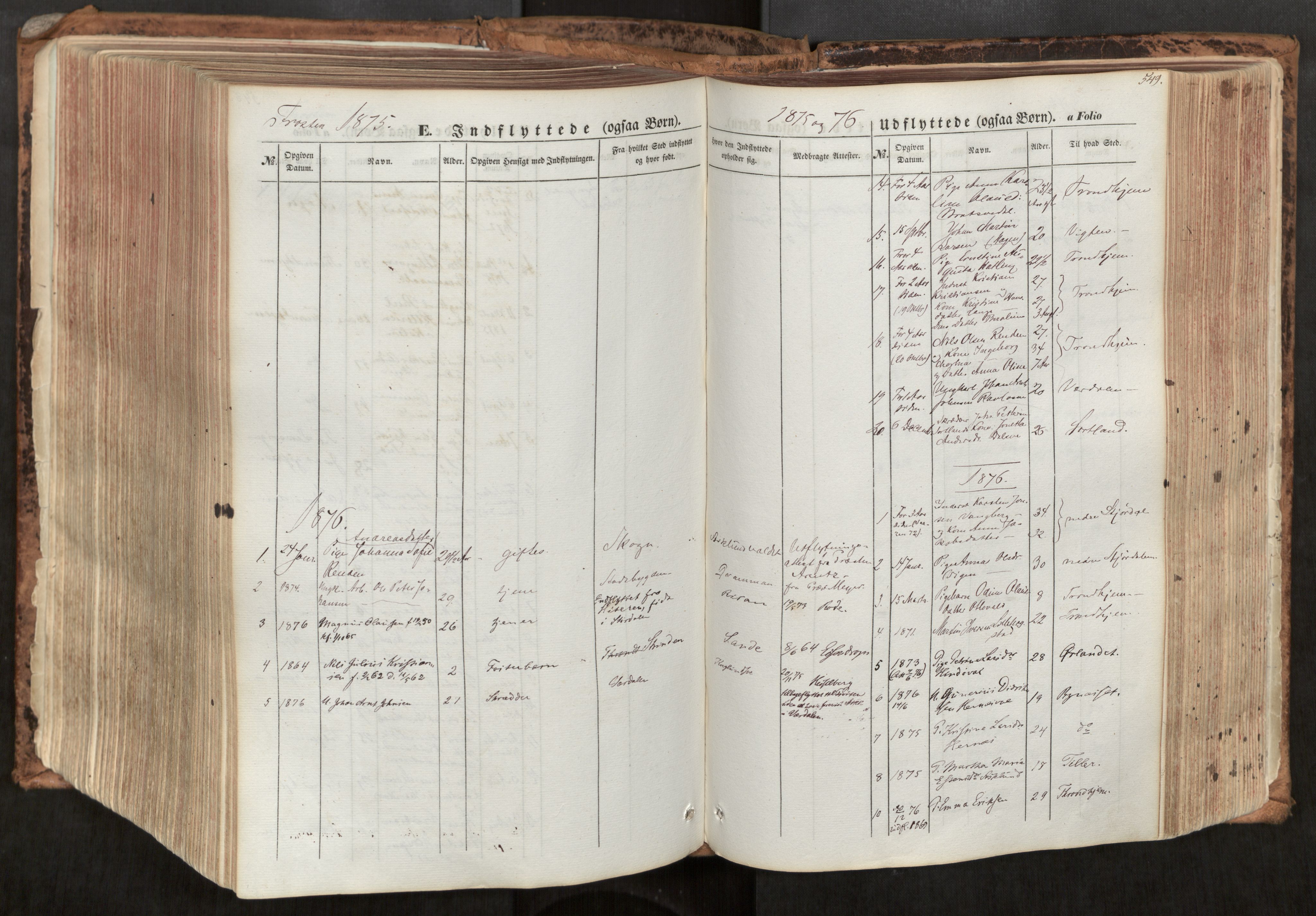 Ministerialprotokoller, klokkerbøker og fødselsregistre - Nord-Trøndelag, SAT/A-1458/713/L0116: Parish register (official) no. 713A07, 1850-1877, p. 549