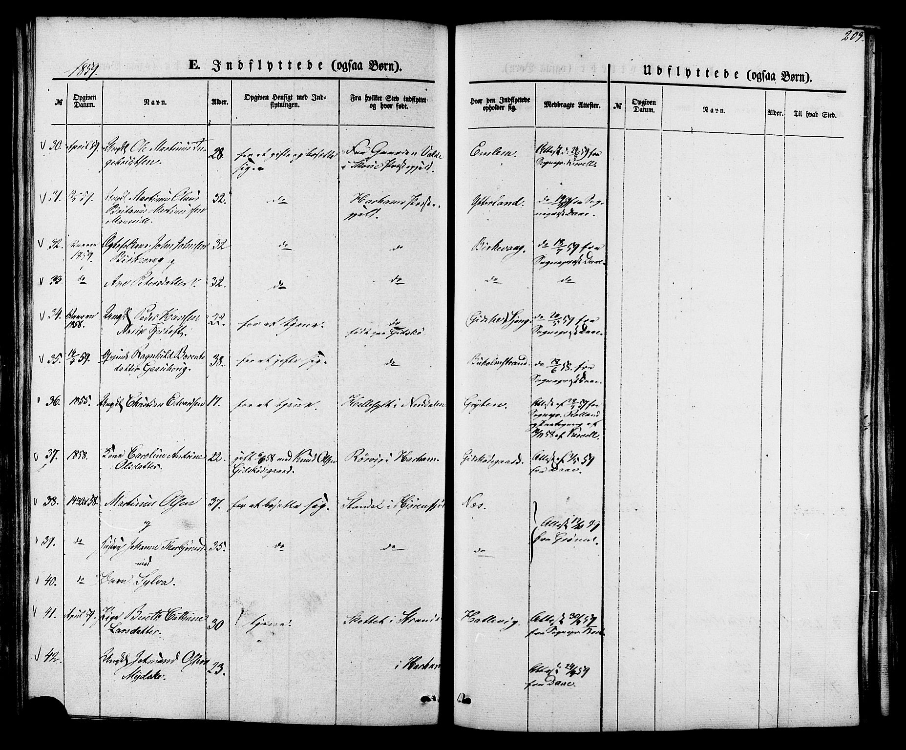 Ministerialprotokoller, klokkerbøker og fødselsregistre - Møre og Romsdal, AV/SAT-A-1454/528/L0398: Parish register (official) no. 528A09, 1858-1864, p. 209