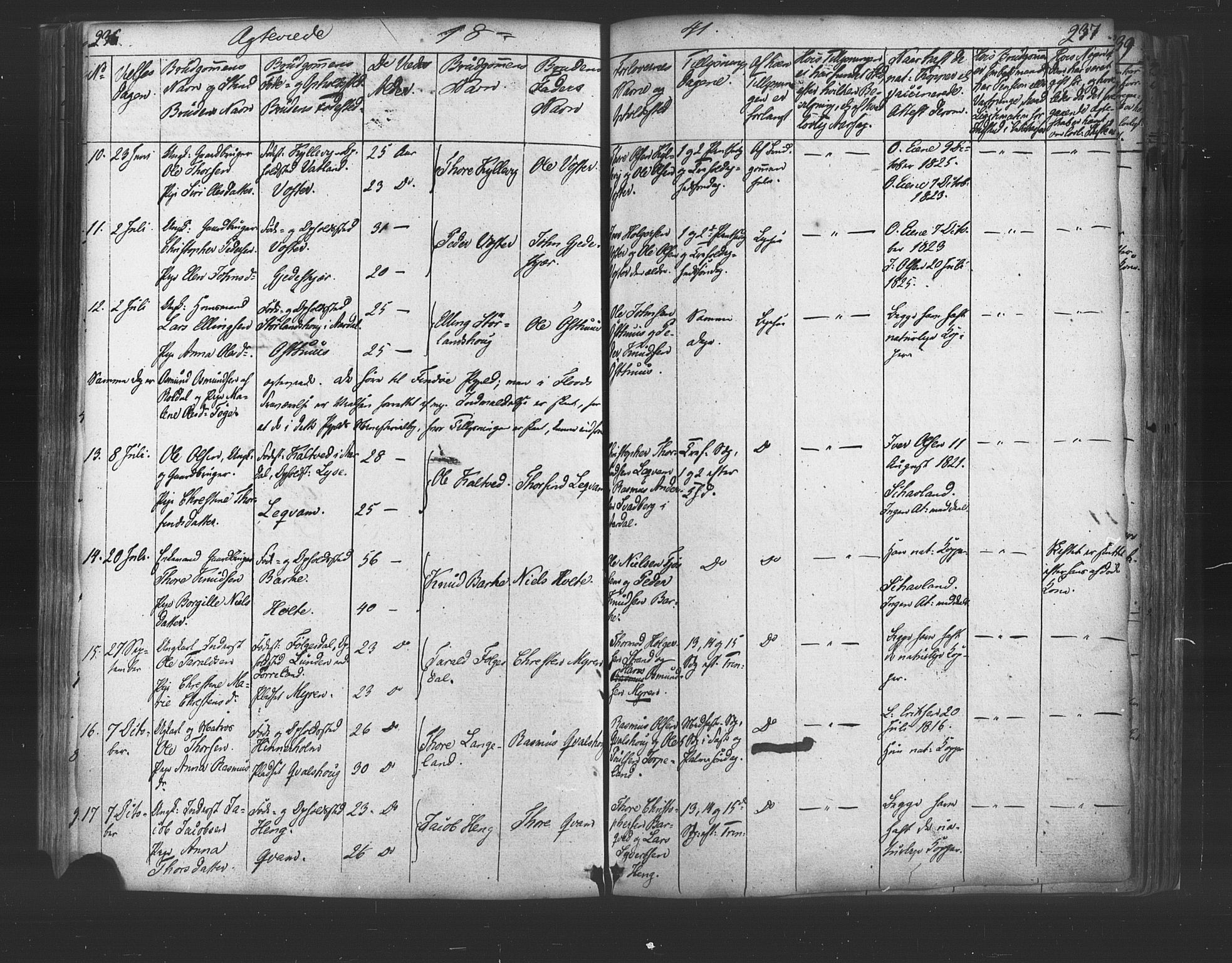 Strand sokneprestkontor, SAST/A-101828/H/Ha/Haa/L0006: Parish register (official) no. A 6, 1834-1854, p. 236-237