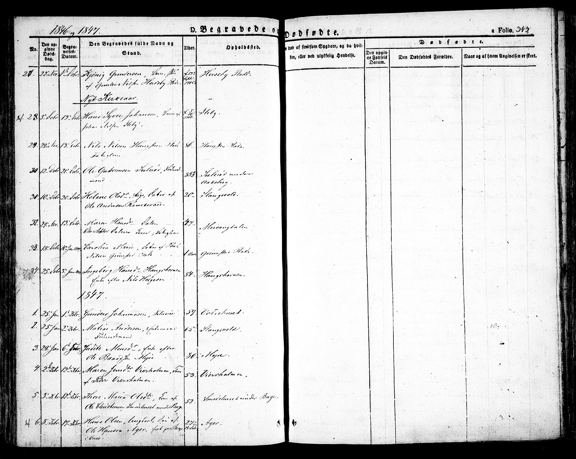 Råde prestekontor kirkebøker, AV/SAO-A-2009/F/Fa/L0005: Parish register (official) no. 5, 1830-1853, p. 343