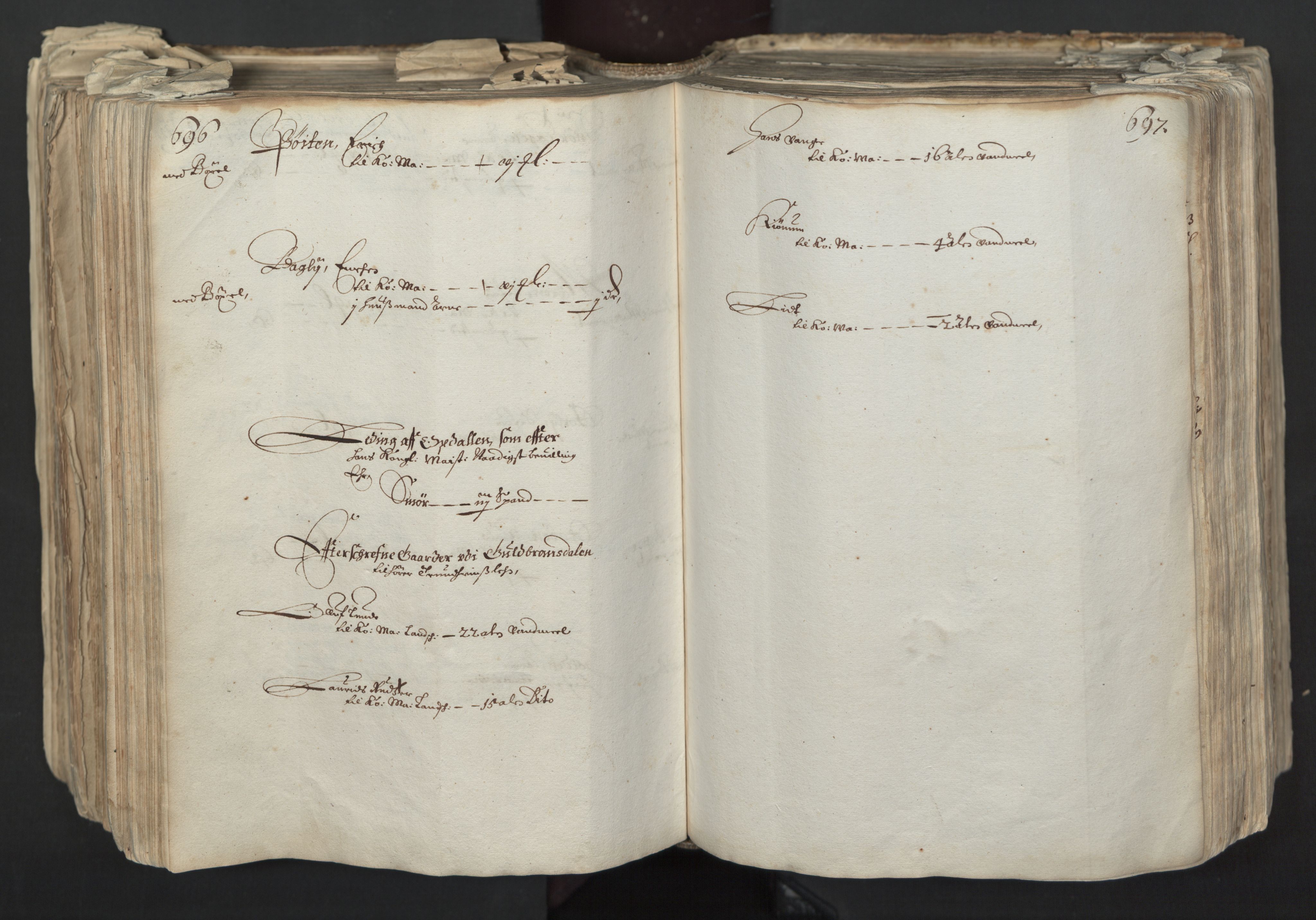 Rentekammeret inntil 1814, Realistisk ordnet avdeling, RA/EA-4070/L/L0027: Trondheim lagdømme:, 1661, p. 696-697