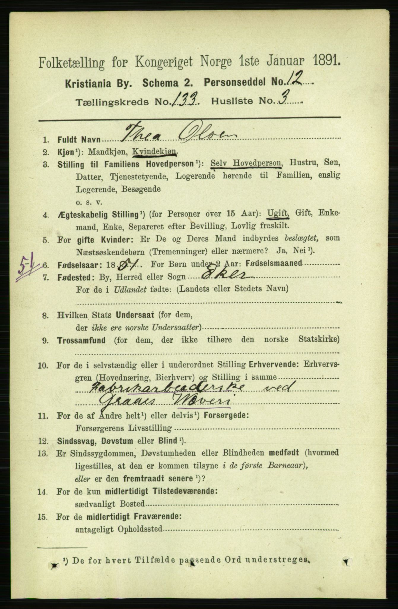 RA, 1891 census for 0301 Kristiania, 1891, p. 72568