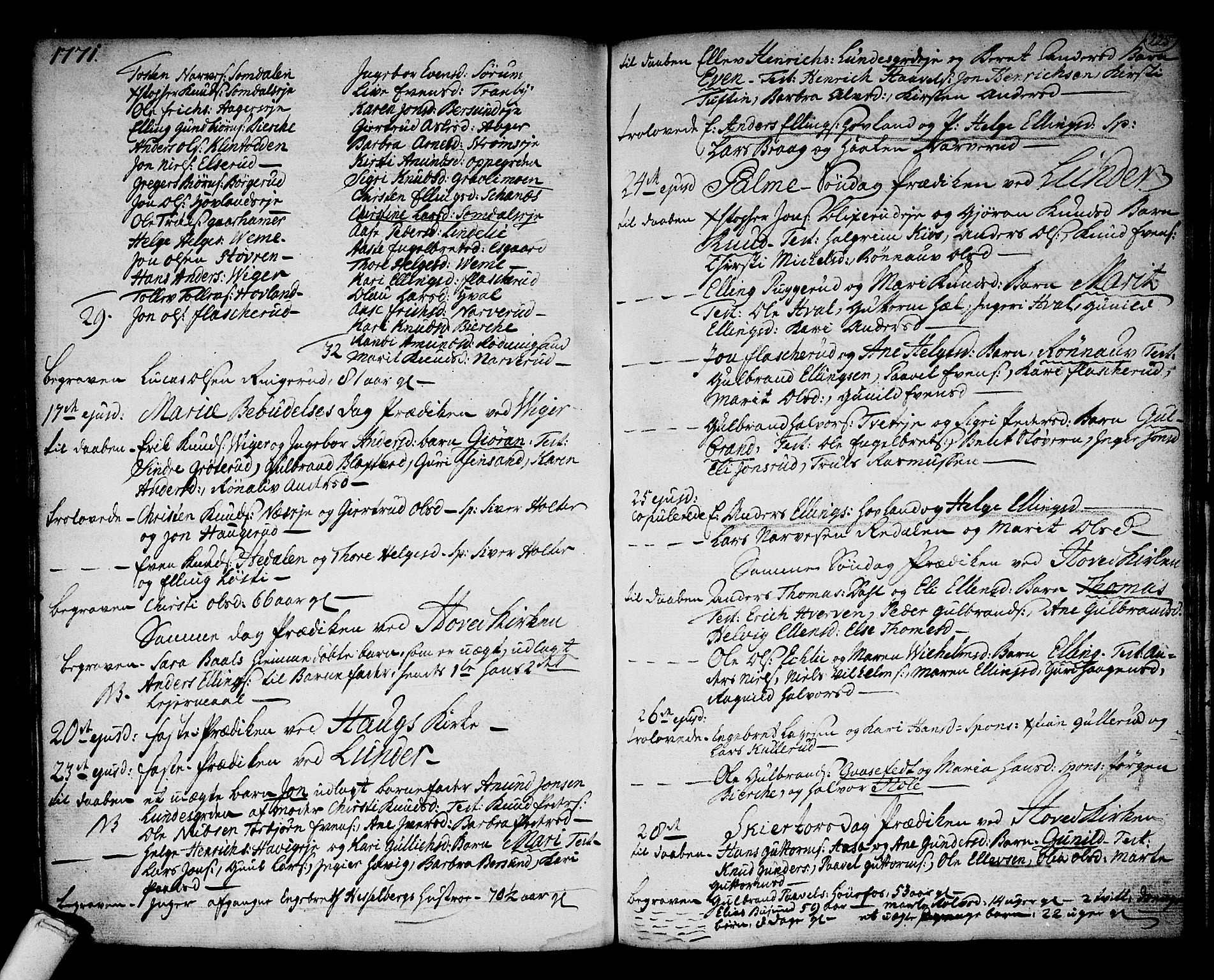 Norderhov kirkebøker, SAKO/A-237/F/Fa/L0004: Parish register (official) no. 4, 1758-1774, p. 225