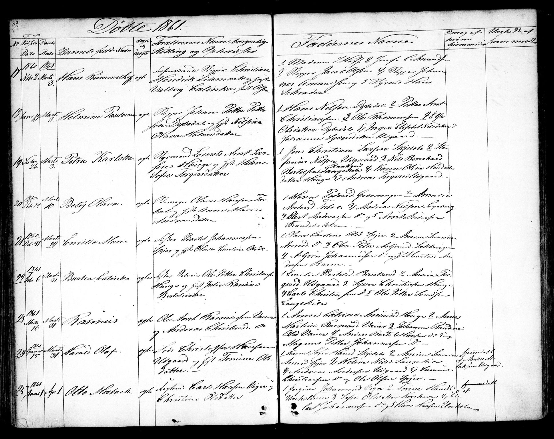 Hvaler prestekontor Kirkebøker, AV/SAO-A-2001/F/Fa/L0006: Parish register (official) no. I 6, 1846-1863, p. 89