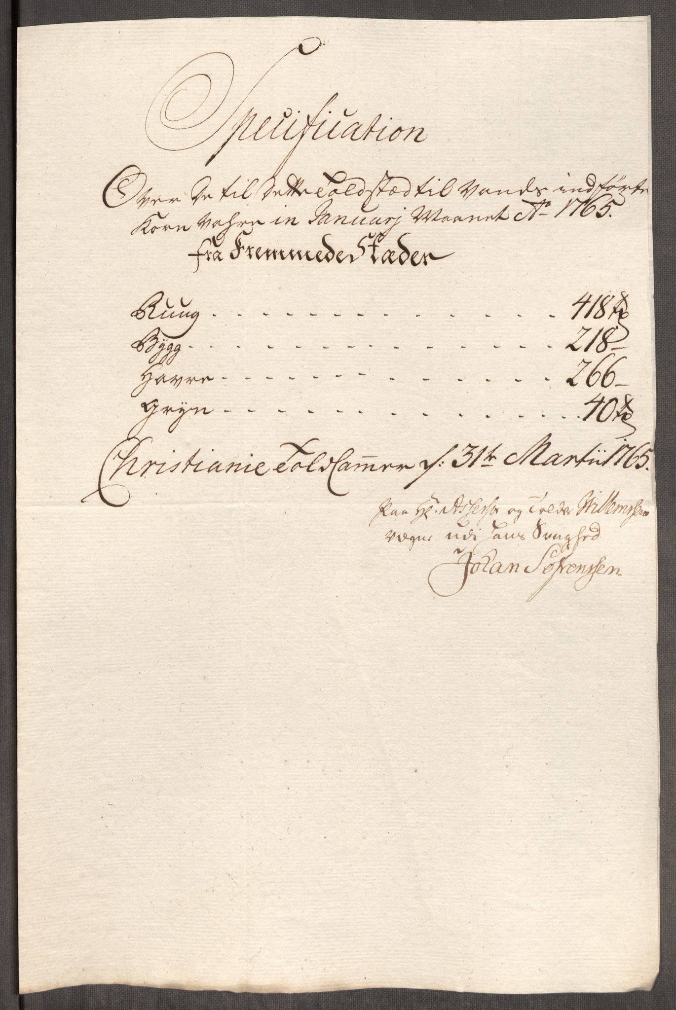 Rentekammeret inntil 1814, Realistisk ordnet avdeling, RA/EA-4070/Oe/L0008: [Ø1]: Priskuranter, 1764-1768, p. 345