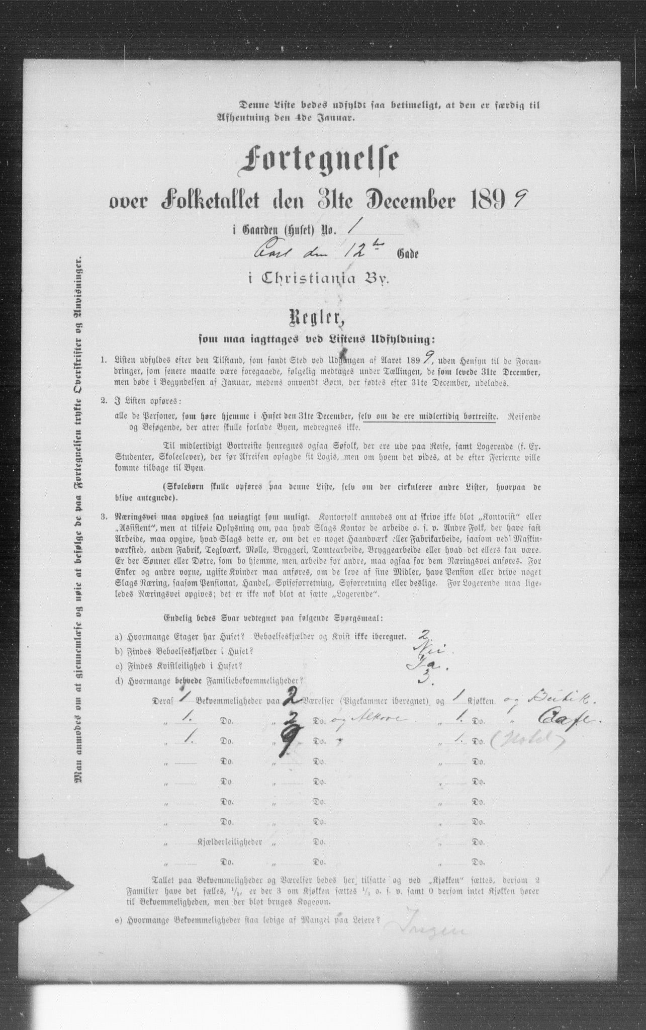 OBA, Municipal Census 1899 for Kristiania, 1899, p. 6402