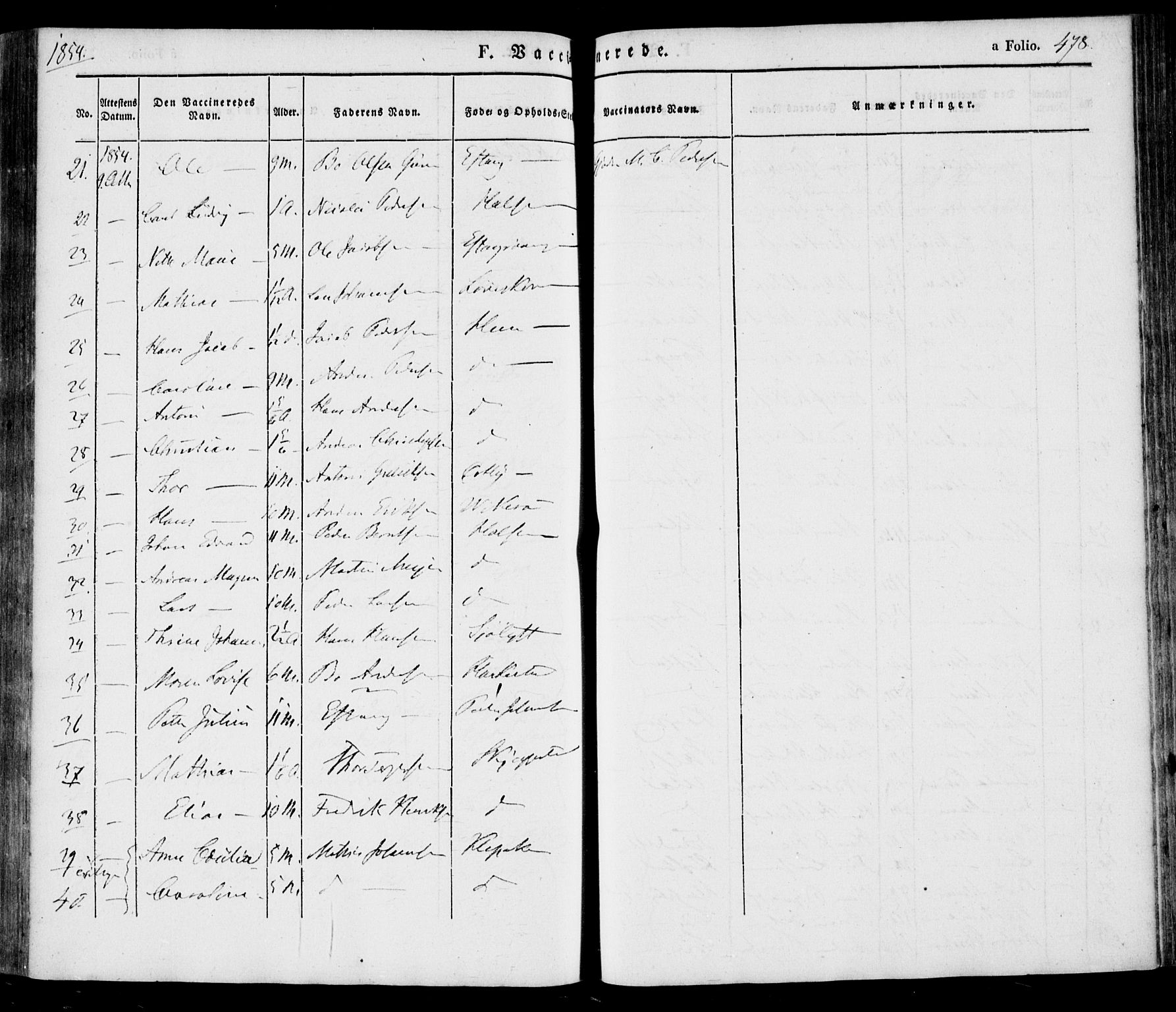 Tjølling kirkebøker, AV/SAKO-A-60/F/Fa/L0006: Parish register (official) no. 6, 1835-1859, p. 478