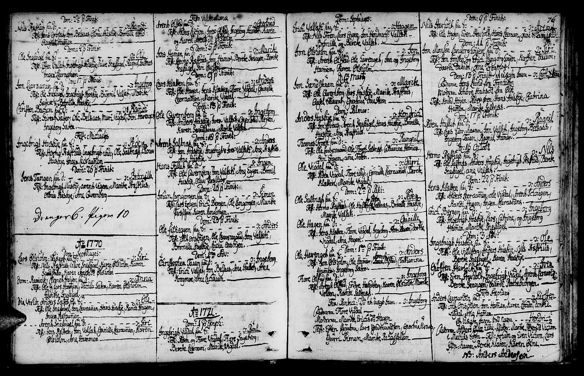 Ministerialprotokoller, klokkerbøker og fødselsregistre - Sør-Trøndelag, SAT/A-1456/666/L0784: Parish register (official) no. 666A02, 1754-1802, p. 76