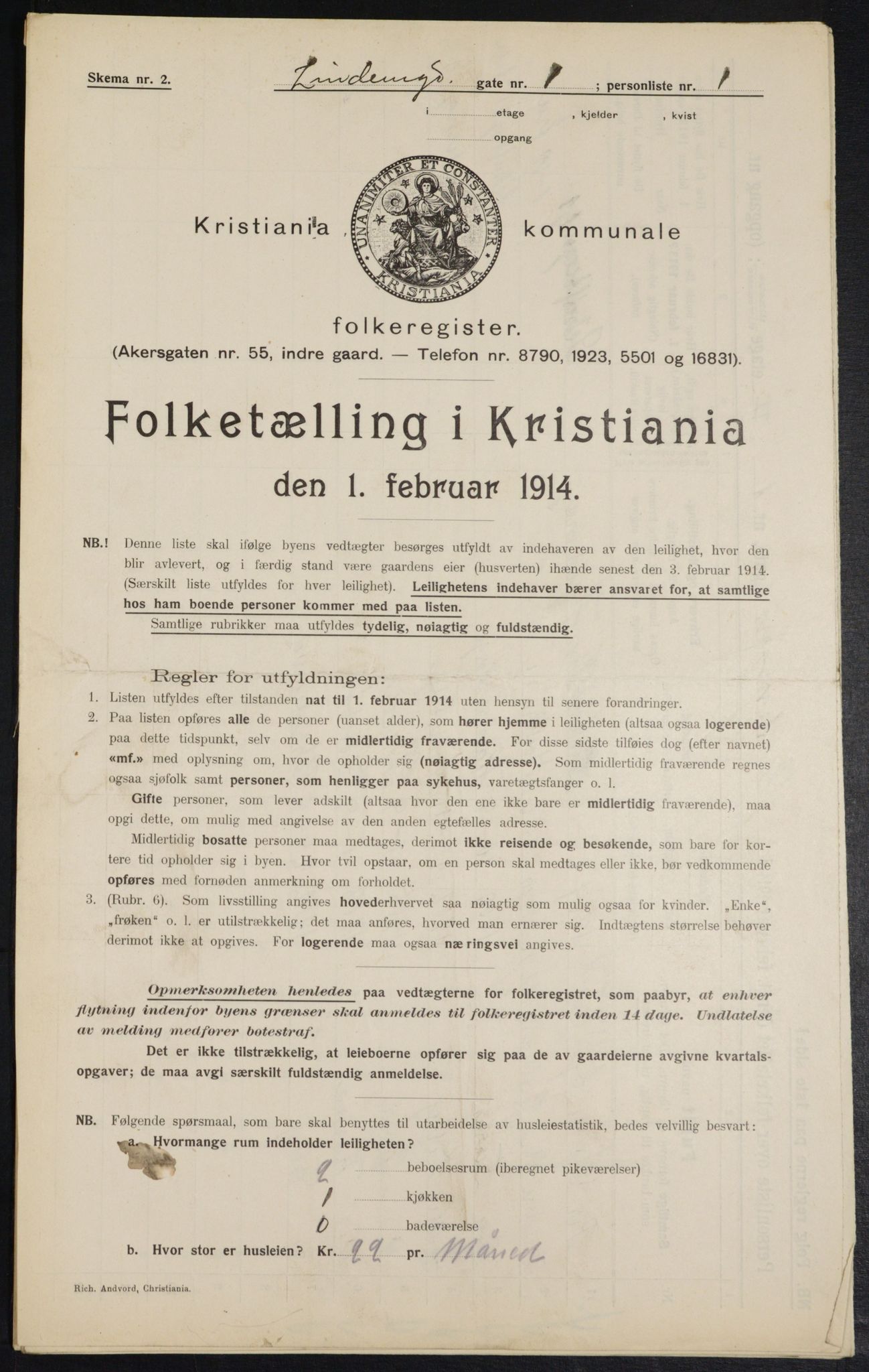 OBA, Municipal Census 1914 for Kristiania, 1914, p. 57531