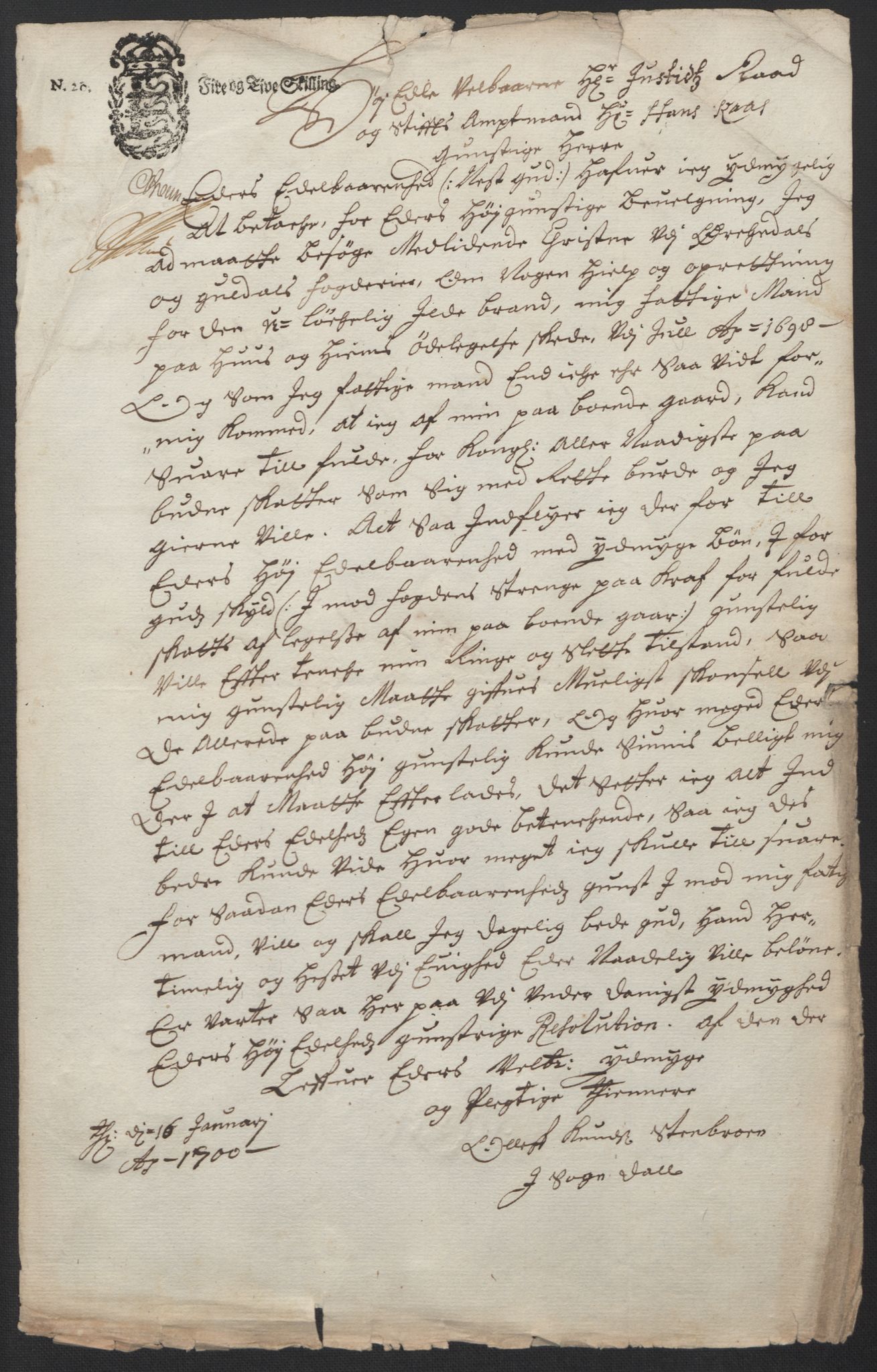 Rentekammeret inntil 1814, Reviderte regnskaper, Fogderegnskap, RA/EA-4092/R60/L3950: Fogderegnskap Orkdal og Gauldal, 1700, p. 447