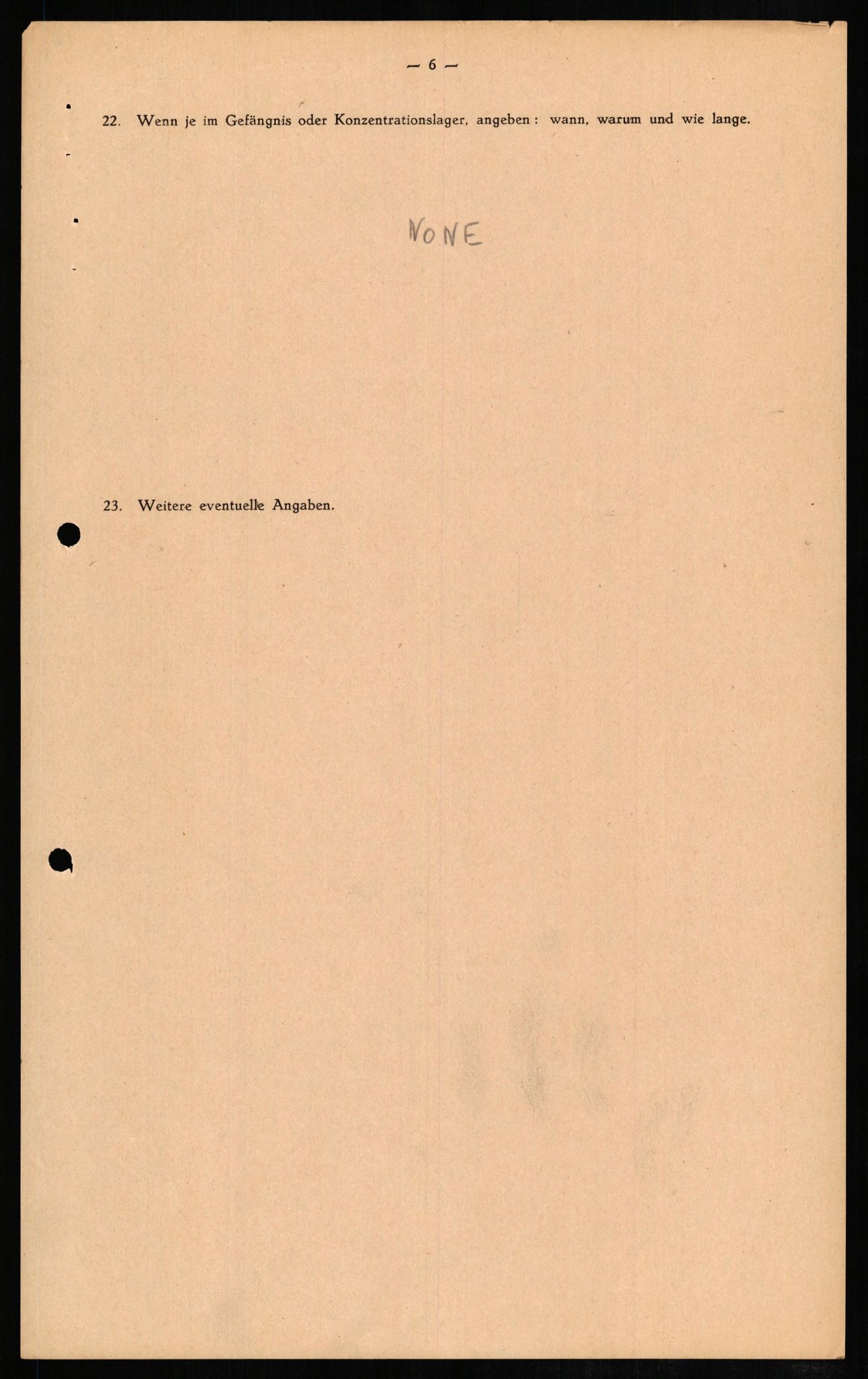 Forsvaret, Forsvarets overkommando II, AV/RA-RAFA-3915/D/Db/L0009: CI Questionaires. Tyske okkupasjonsstyrker i Norge. Tyskere., 1945-1946, p. 508