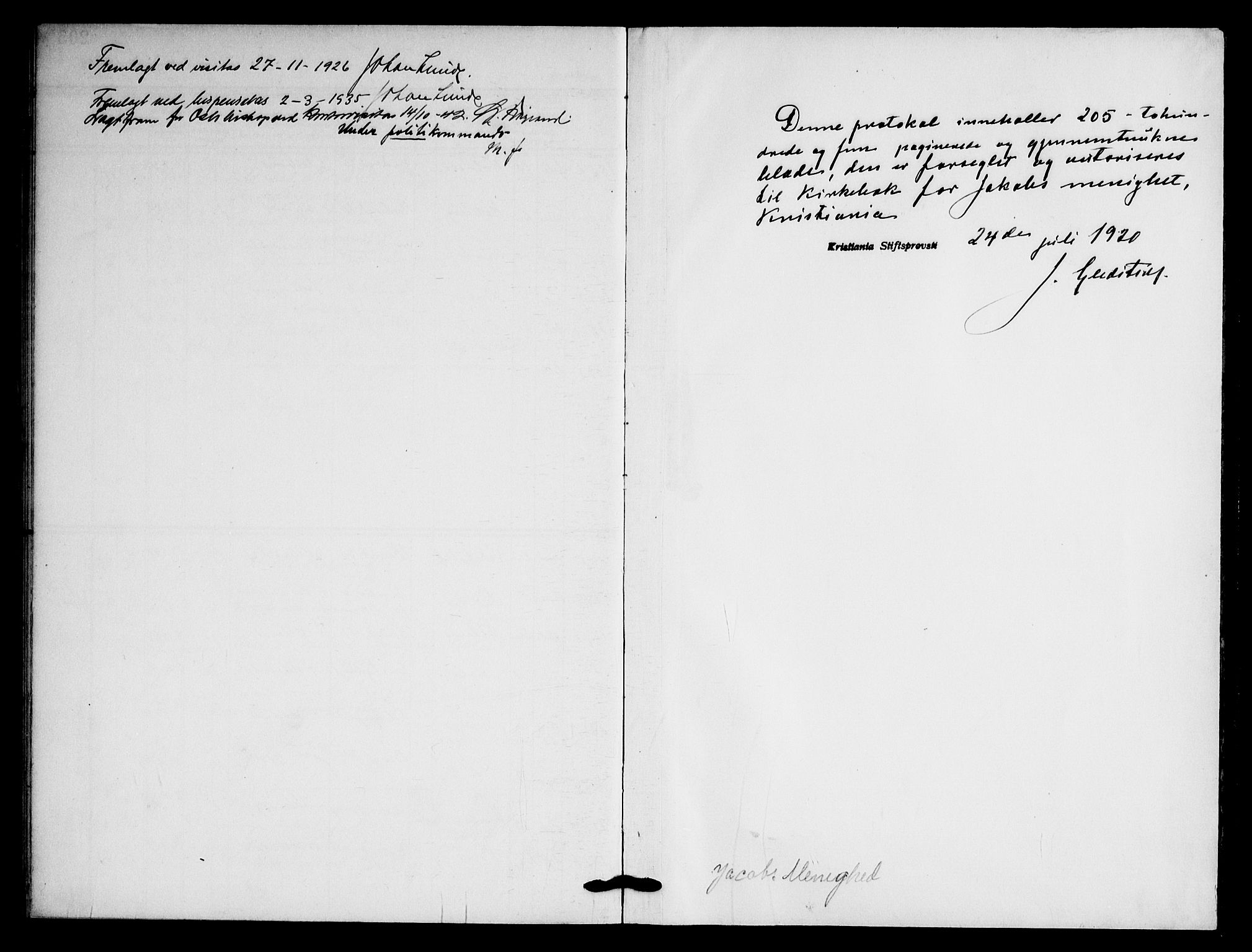 Jakob prestekontor Kirkebøker, AV/SAO-A-10850/F/Fa/L0012: Parish register (official) no. 12, 1921-1948