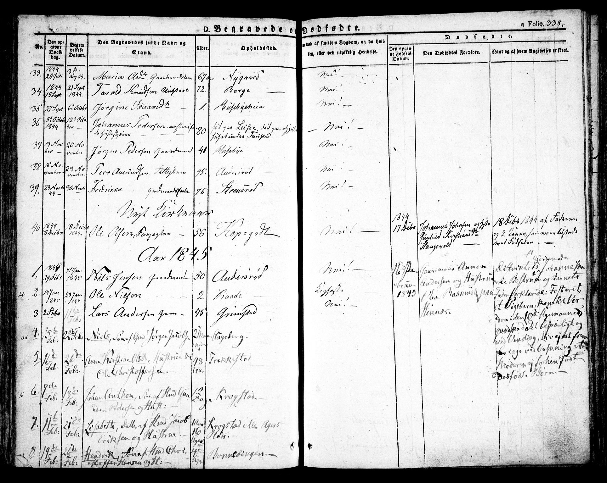 Råde prestekontor kirkebøker, SAO/A-2009/F/Fa/L0005: Parish register (official) no. 5, 1830-1853, p. 338
