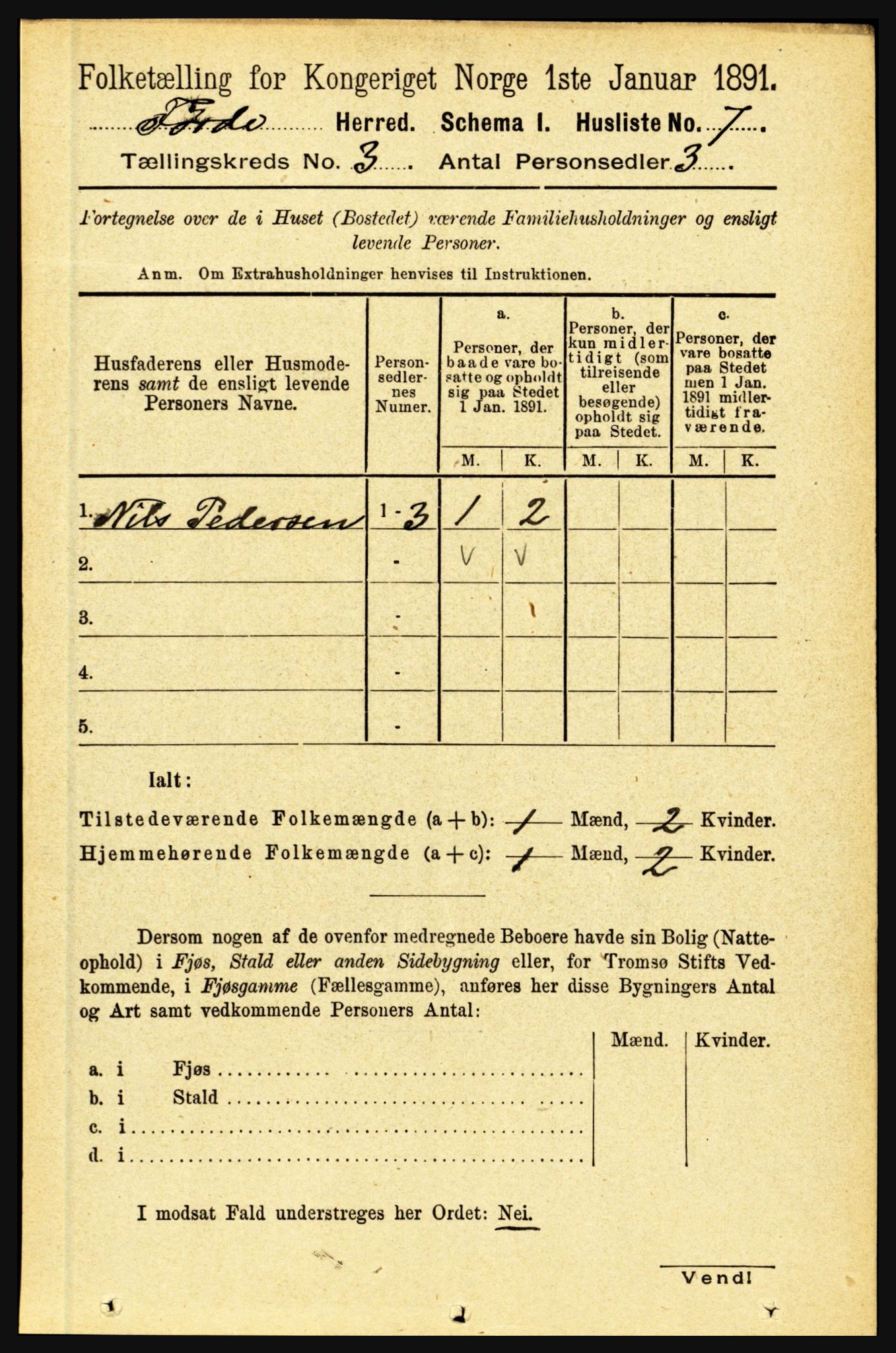 RA, 1891 census for 1432 Førde, 1891, p. 814