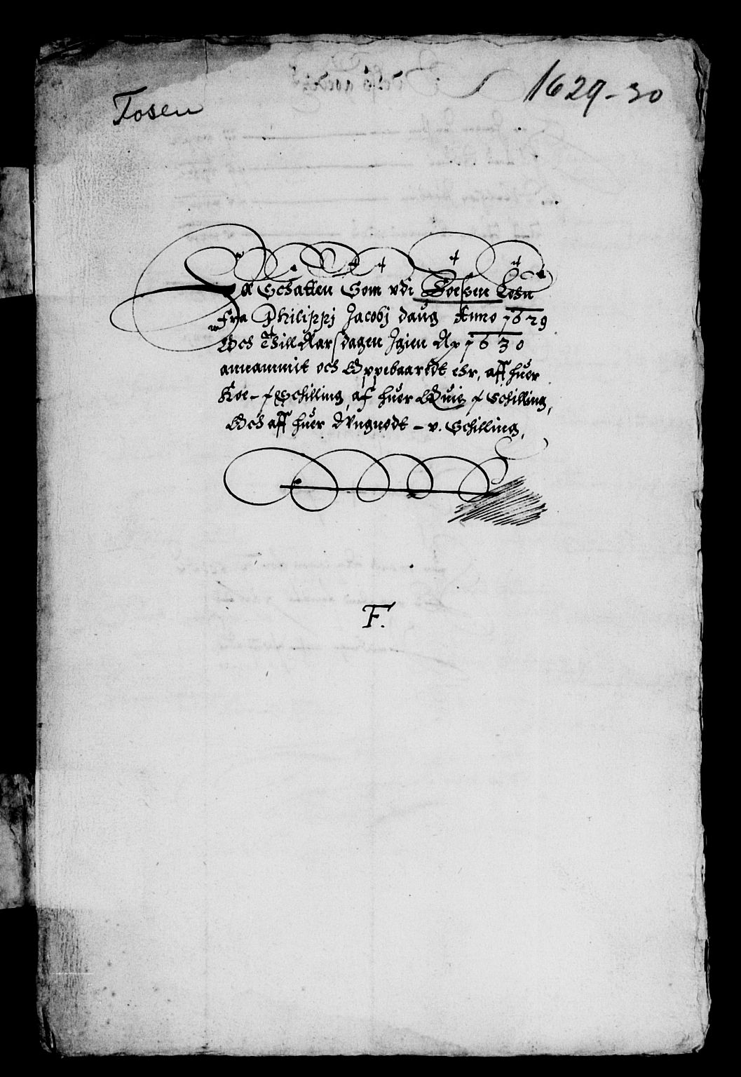 Rentekammeret inntil 1814, Reviderte regnskaper, Lensregnskaper, AV/RA-EA-5023/R/Rb/Rbw/L0043: Trondheim len, 1629-1631