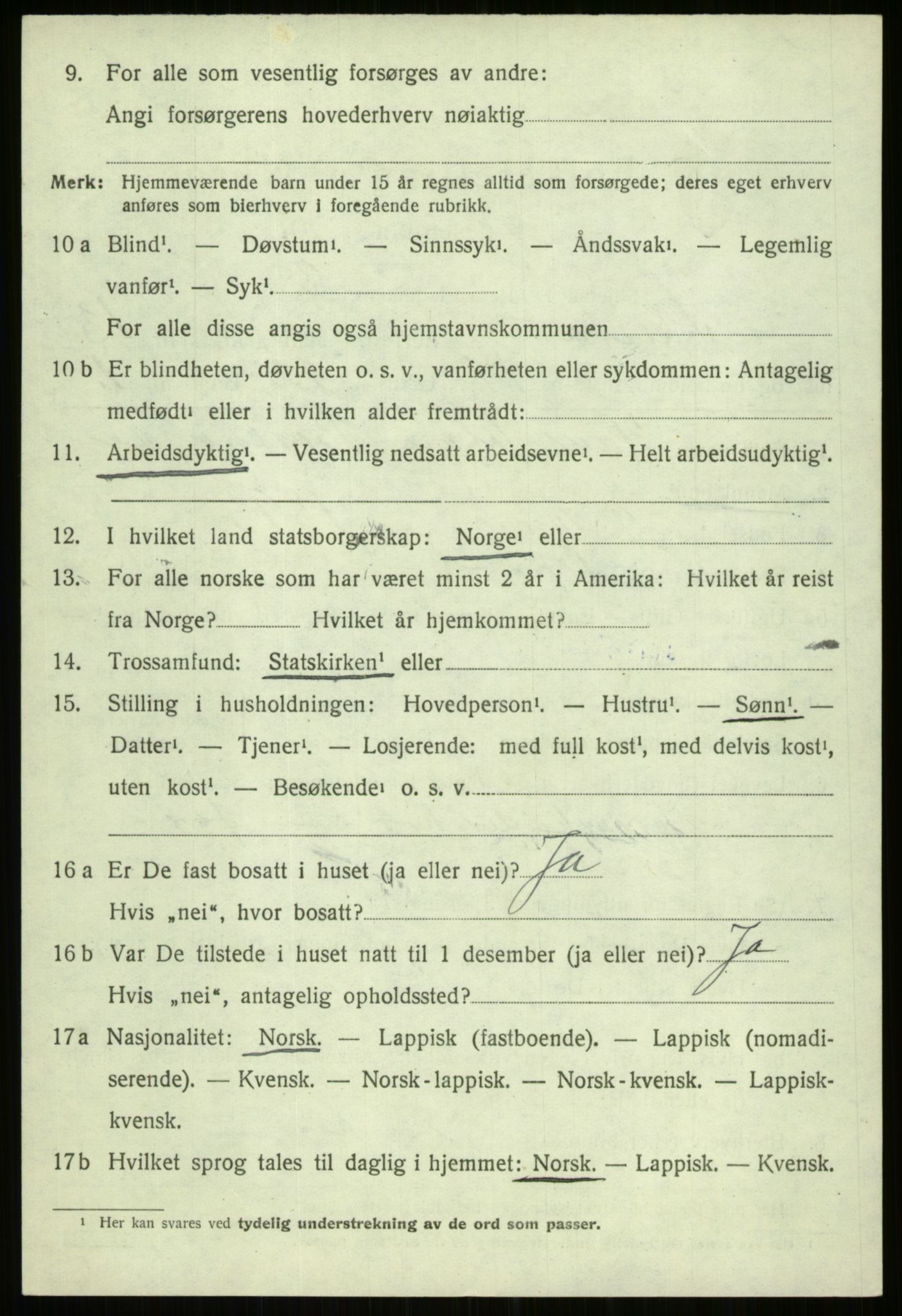 SATØ, 1920 census for Ibestad, 1920, p. 6988