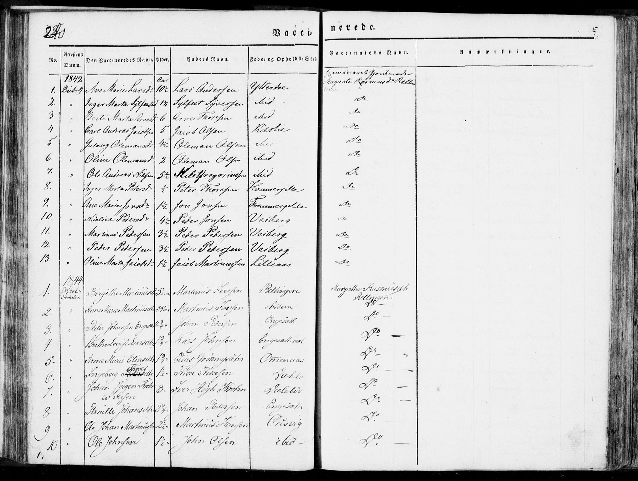 Ministerialprotokoller, klokkerbøker og fødselsregistre - Møre og Romsdal, SAT/A-1454/519/L0248: Parish register (official) no. 519A07, 1829-1860, p. 240