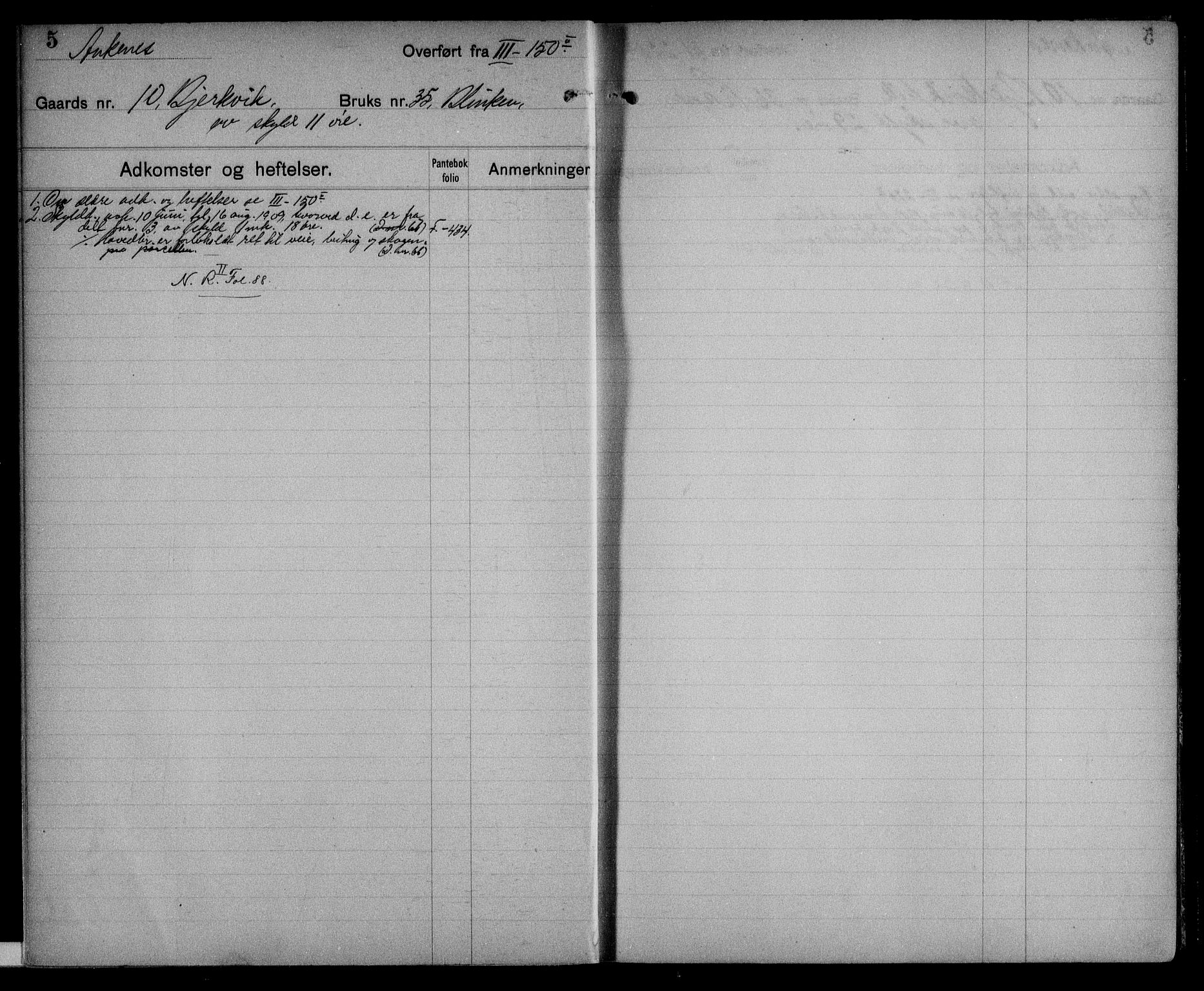 Steigen og Ofoten sorenskriveri, AV/SAT-A-0030/1/2/2A/L0027: Mortgage register no. 27, p. 5