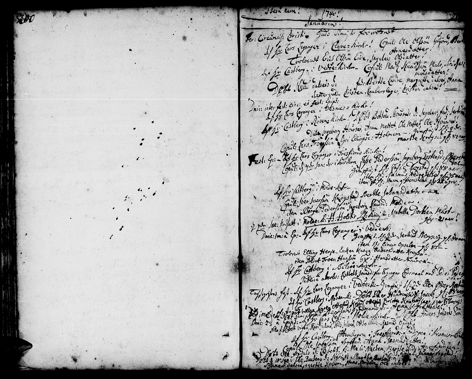 Ministerialprotokoller, klokkerbøker og fødselsregistre - Møre og Romsdal, AV/SAT-A-1454/547/L0599: Parish register (official) no. 547A01, 1721-1764, p. 200-201