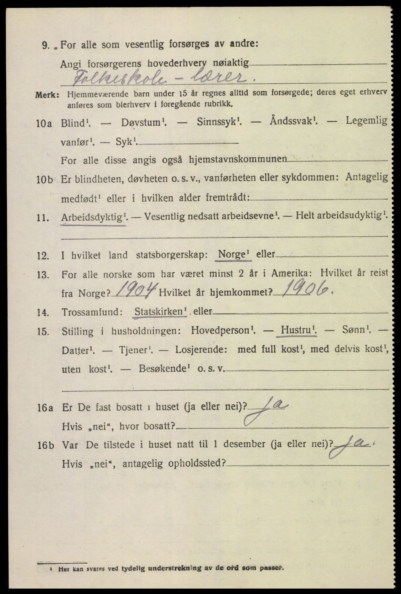 SAK, 1920 census for Sør-Audnedal, 1920, p. 3472