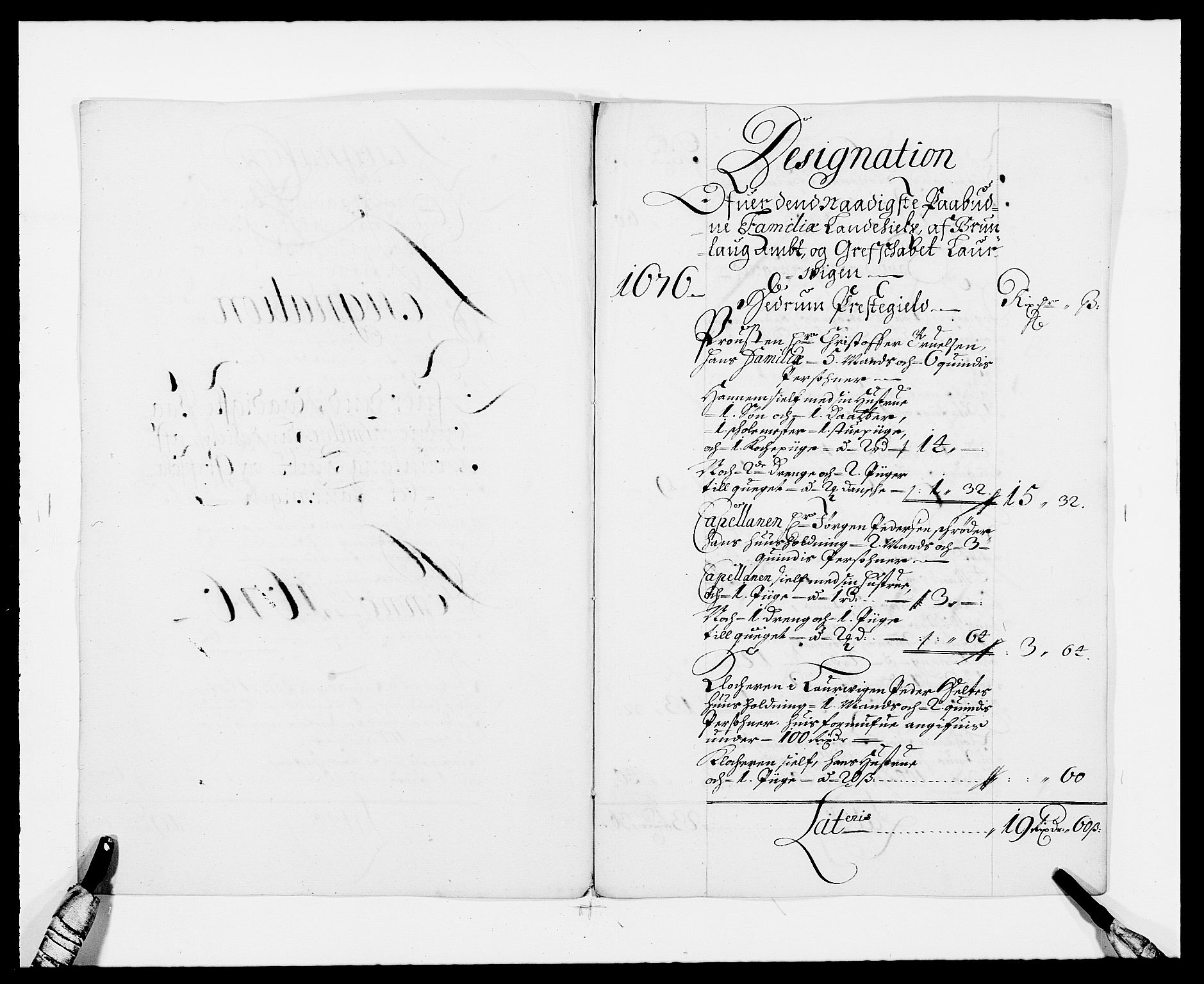 Rentekammeret inntil 1814, Reviderte regnskaper, Fogderegnskap, RA/EA-4092/R33/L1967: Fogderegnskap Larvik grevskap, 1675-1687, p. 363