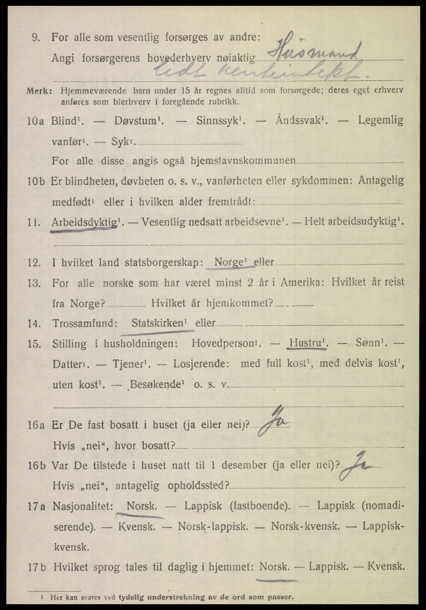 SAT, 1920 census for Leiranger, 1920, p. 764