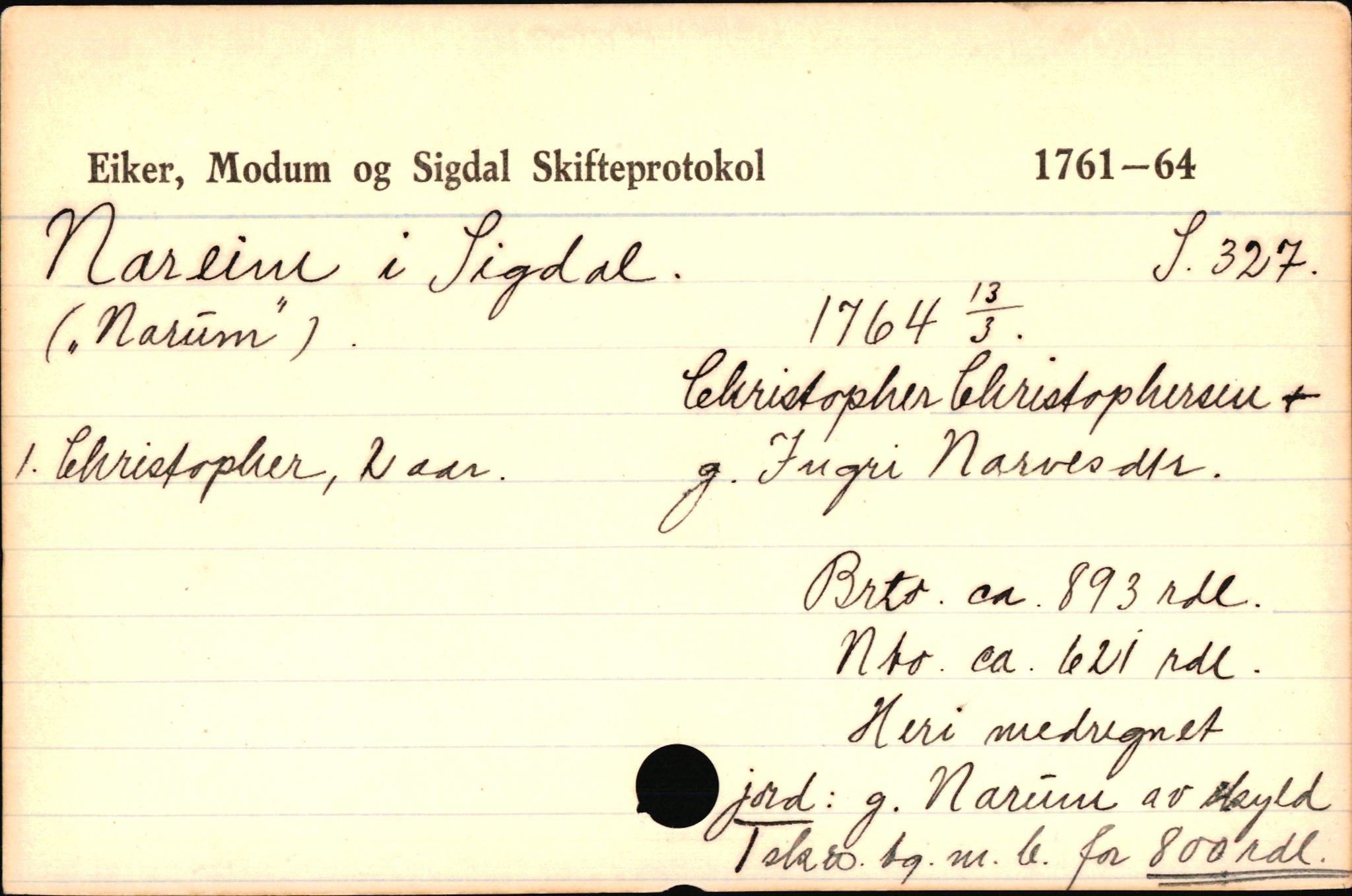 Eiker, Modum og Sigdal sorenskriveri, AV/SAKO-A-123/H, 1676-1828, p. 3528
